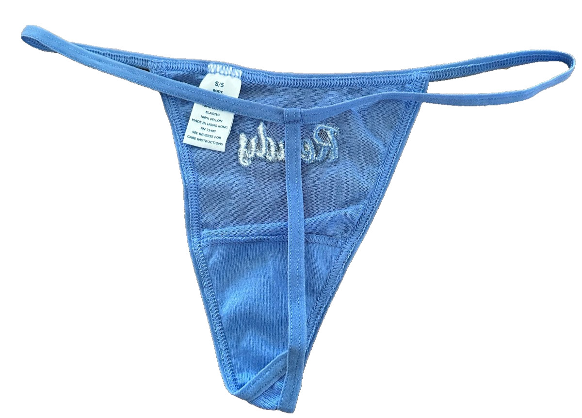 VINTAGE Y2K Ready Blue Thong G-String Panties Small / 5