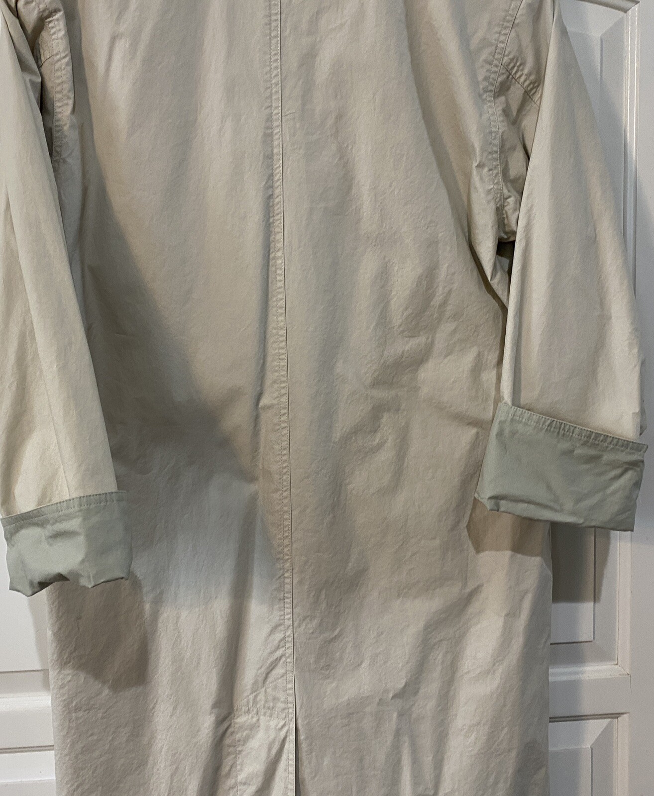 Vintage Eddie Bauer Rain Coat Trench Coat Jacket Beige & Sage Women’s S/P
