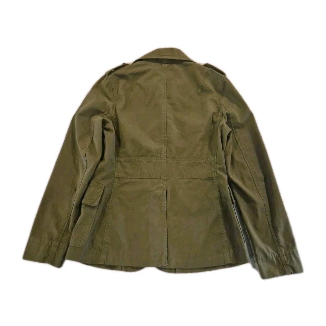 Vintage Banana Republic Military Safari Utility Jacket Army Green Women’s Size 6