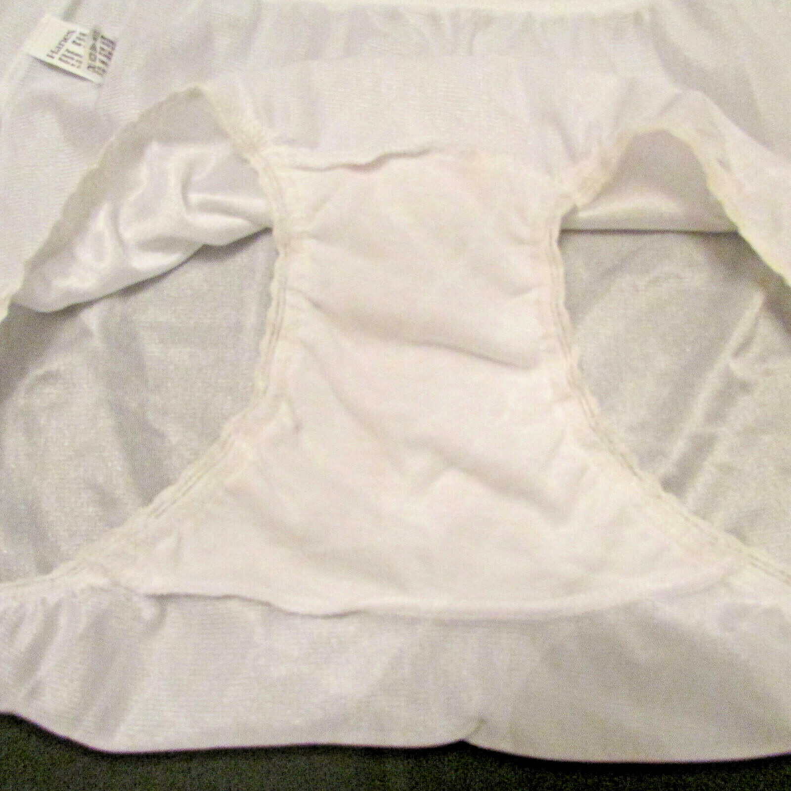 Hanes Shiny Silky Semi Sheer Nylon Lace Waistband Full Cut Granny Brief Pantie 5