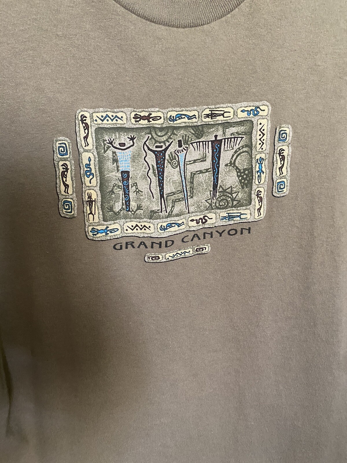 Vintage Grand Canyon Shirt Delta Pro Weight Brown Size Medium