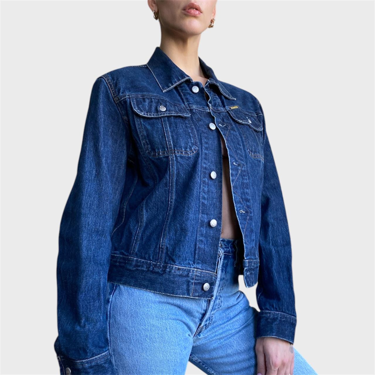 Vintage Diesel Denim Jacket Size US 6 Blue Denim Blazer