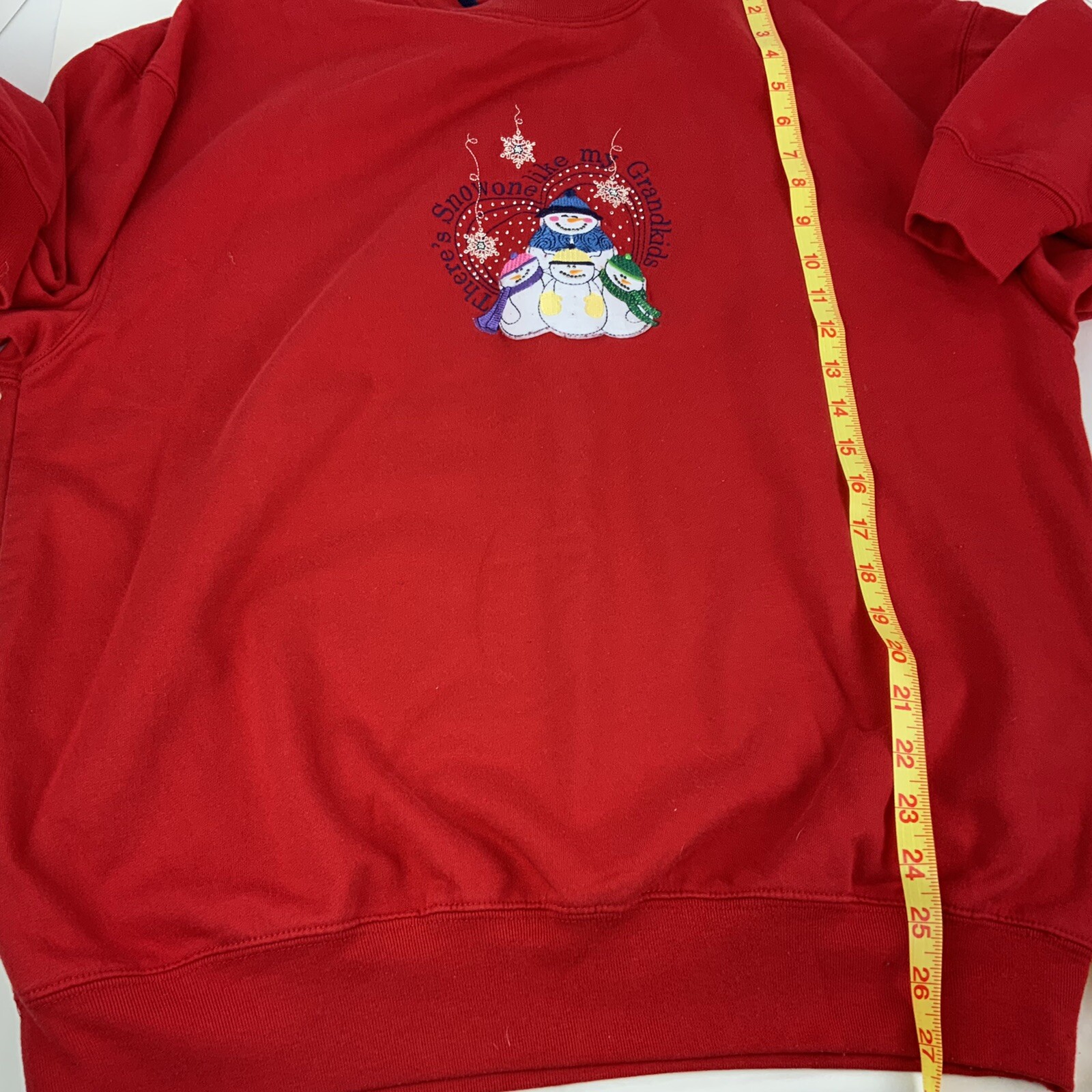 VTG M & C Sportswear Women’s X LG Holiday Sweatshirt “Snowone Like My Grandkids”