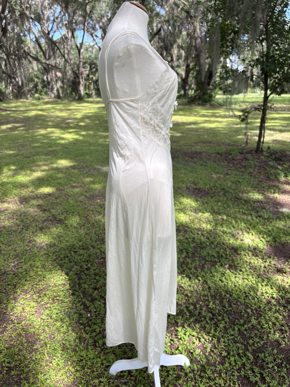 Vintage Lace Victorian Night Gown No Tags Fits Size Womens Medium