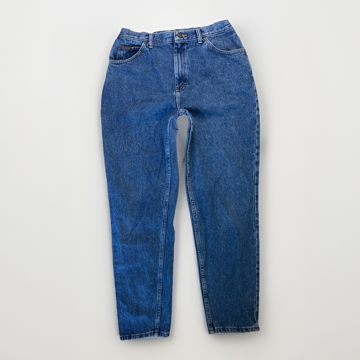 Vintage RIDERS women’s high-waisted 100% cotton blue denim jeans SIZE: 14M