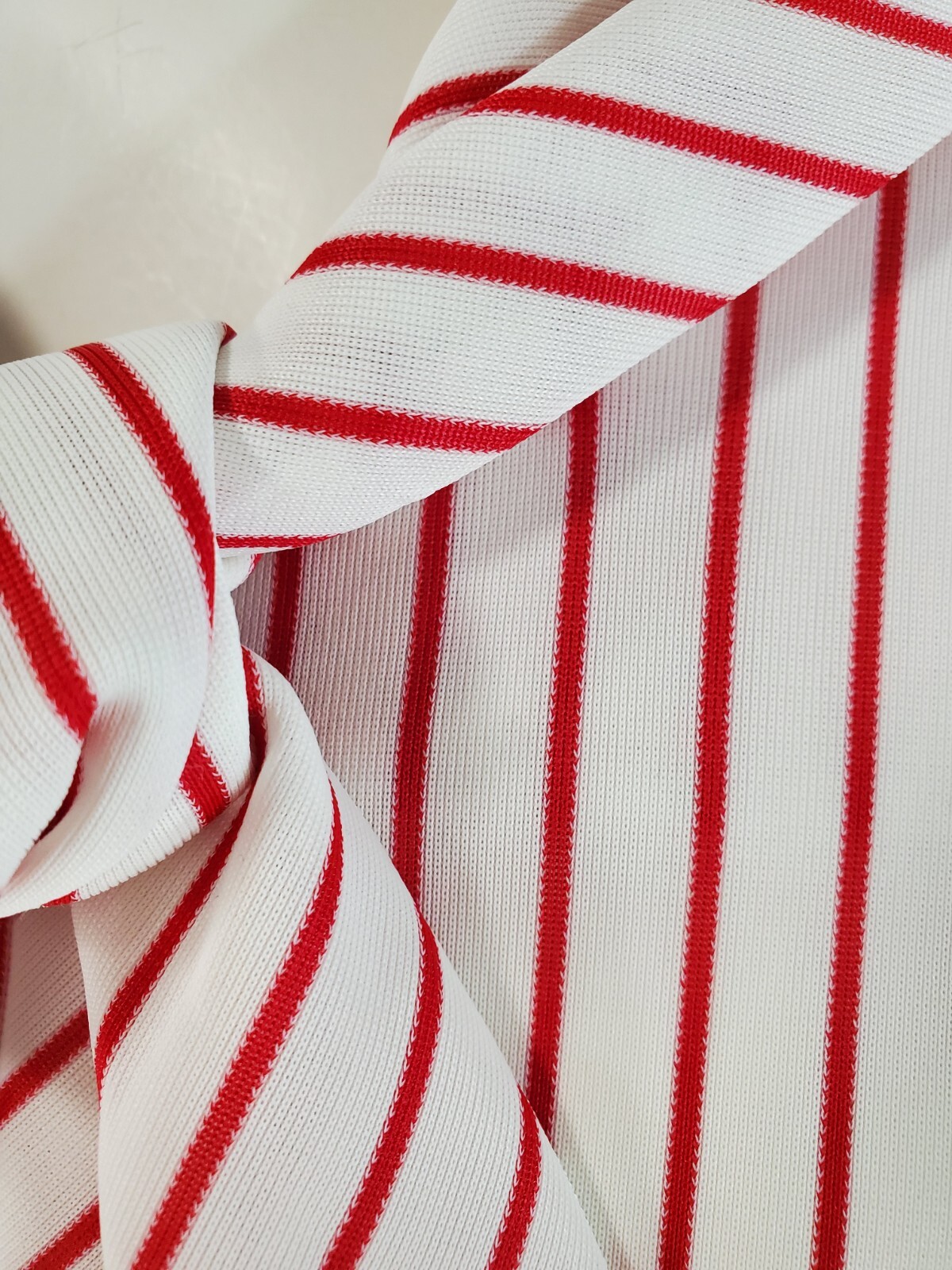 Vintage 60’s Shift Dress in Slim Red Stripes – 60s Does 20s Dress – med, lg