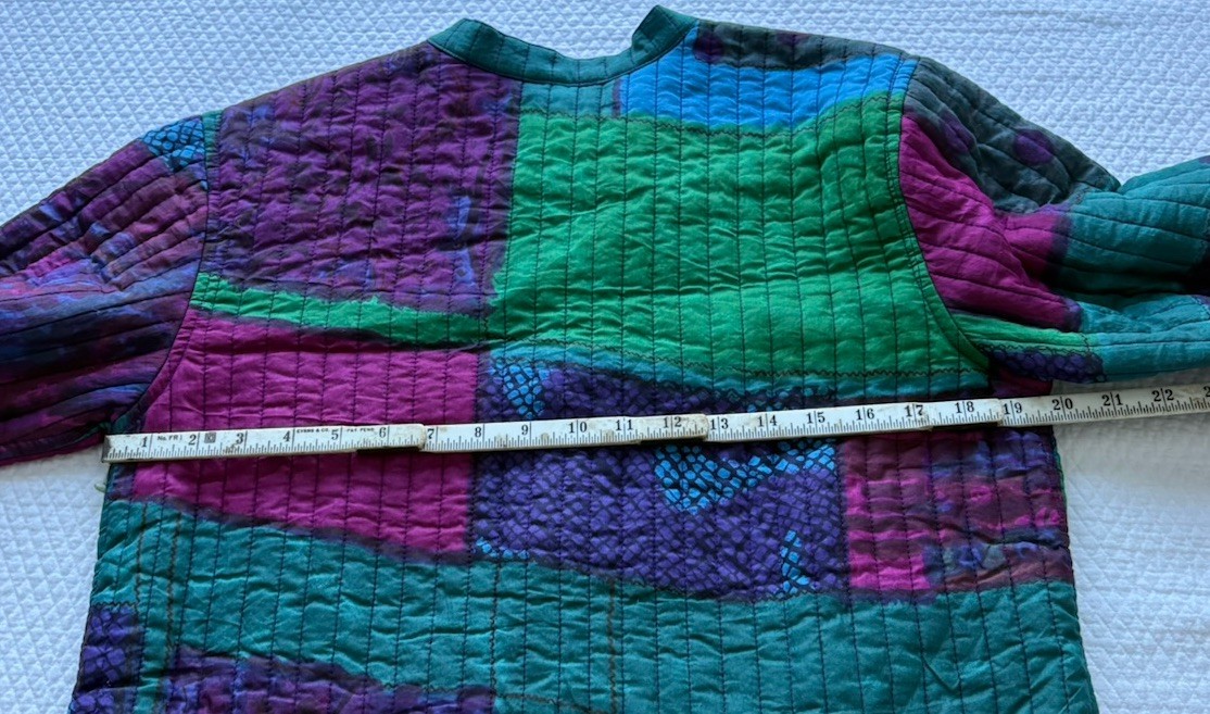 Vintage Quilted Women’s Jacket Phool Size M Cottagecore Grandma