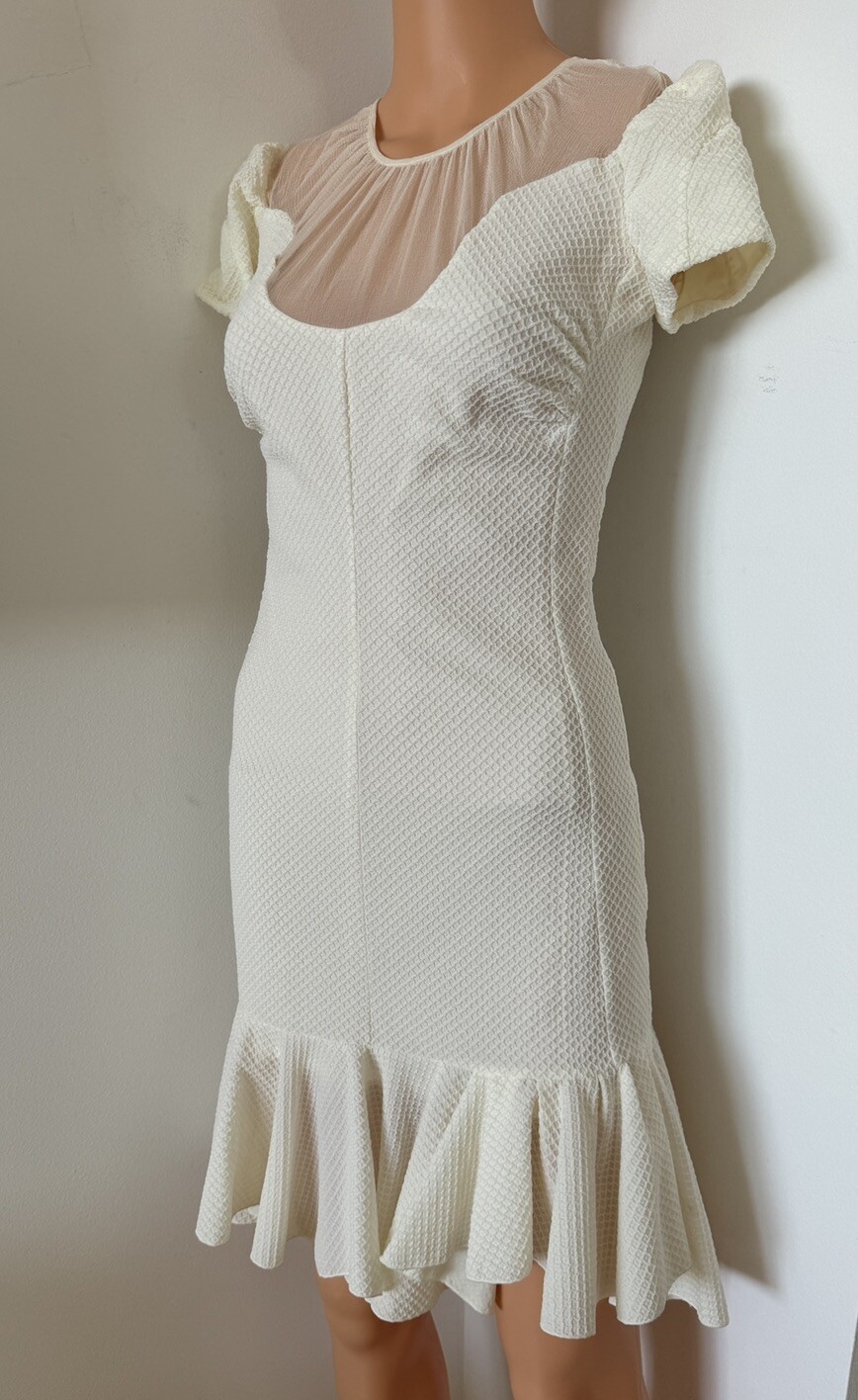 Dress bubble Balloon White Ivory Mini Cocktail 4 Cute Nina Ricci Birthday Girl