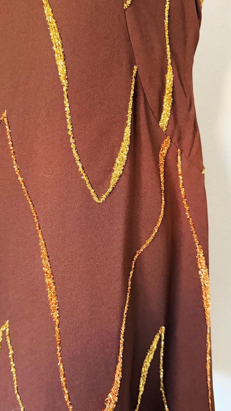 1960s Dress / 1960s Party Dress / 1960s Cocktail Dress / Size Large