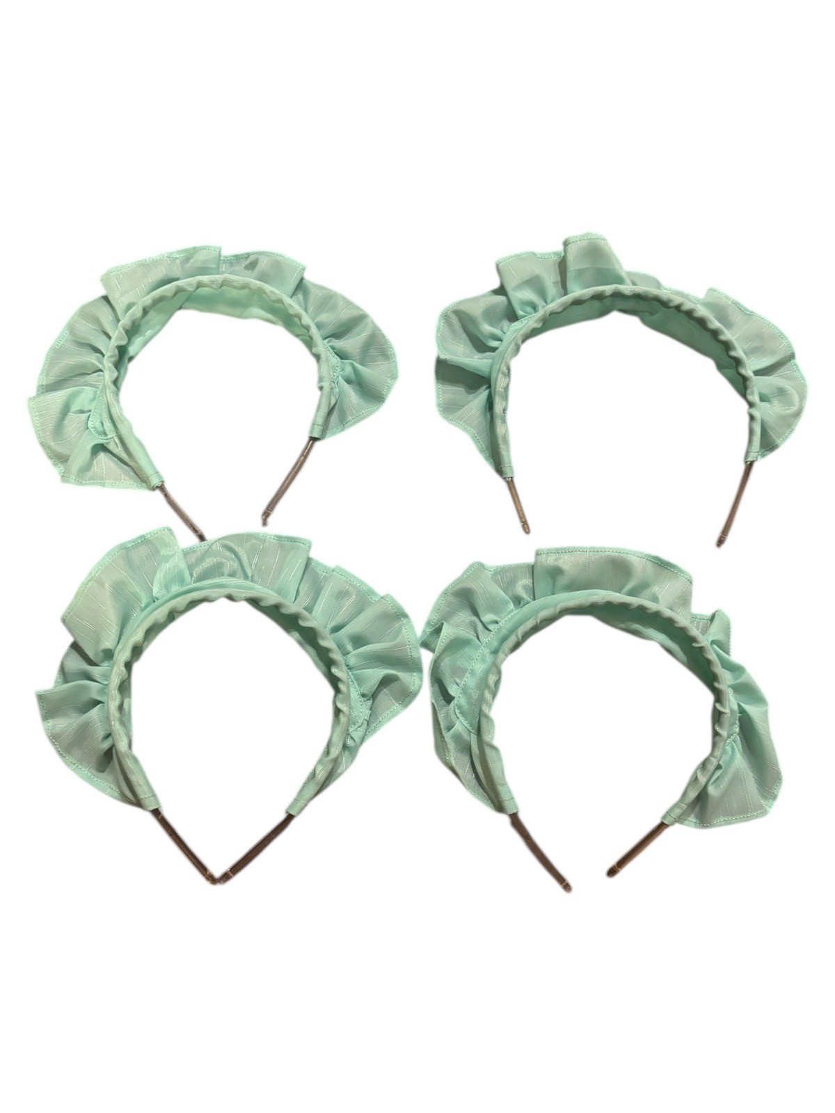 VTG NEW Bob Evan’s Maid Nurse Uniform & Ruffle Headbands – Lot of 3 Sz 10-14