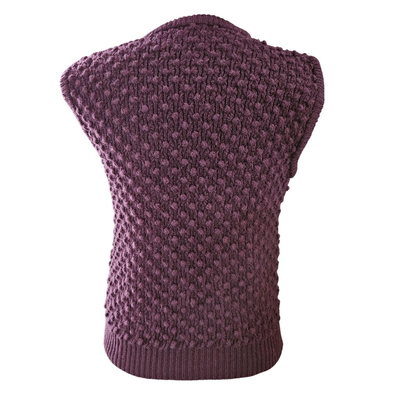Vintage Kenneth Gordon Lady Avon Scottish Shetland Wool Sweater Vest Size S