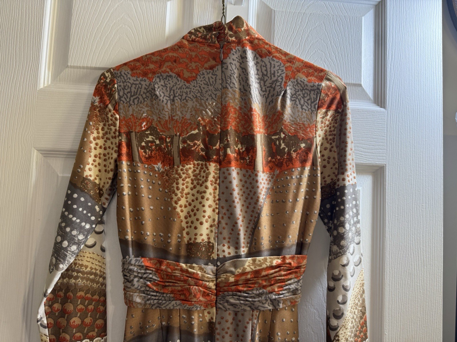 Robert-David Morton 60-70’s Psychedelic Optical Illusion Mock Neck Size 8