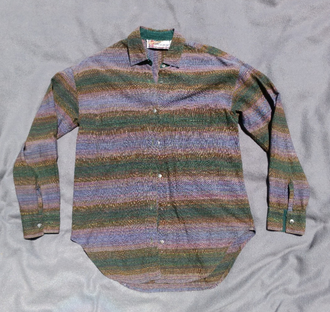 Melbourne Country Clothing Co Small VTG Multicolor Stripe Western Button Rodeo