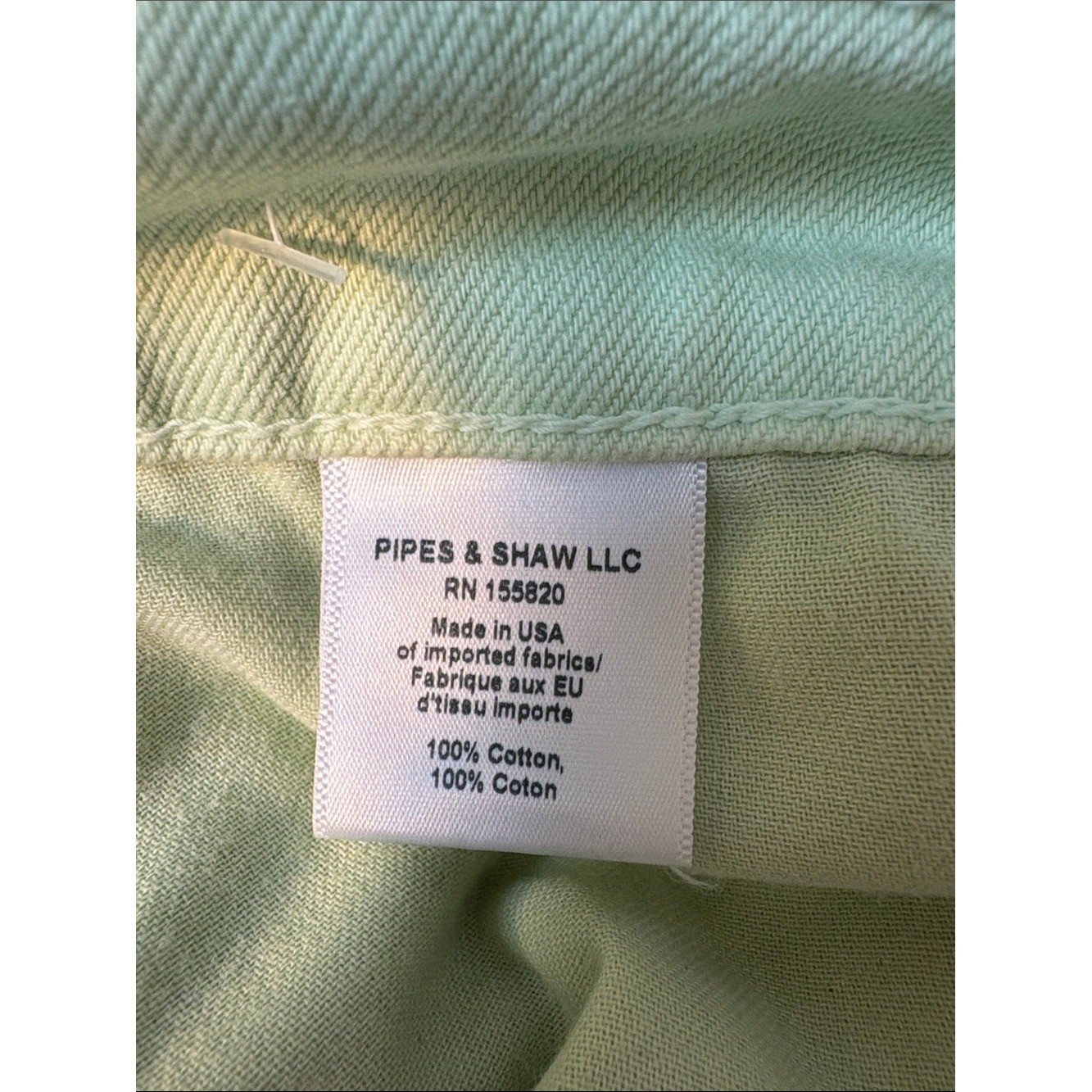 VERONICA BEARD Taylor Pistachio Green Wide Leg High Rise Jeans size 26