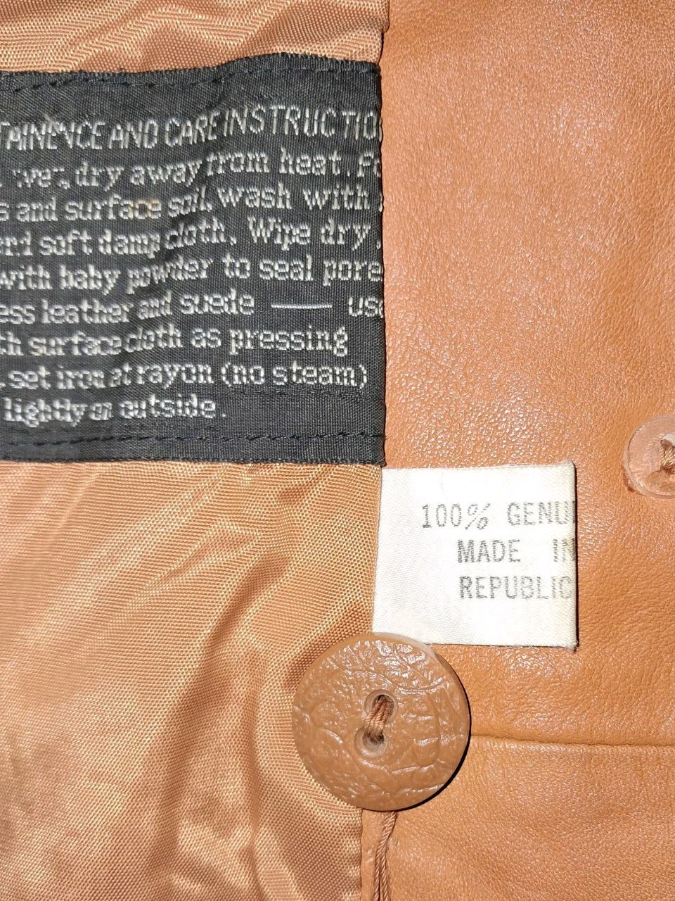 Vintage 1970’s Montgomery Ward The Tannery Brown Leather Jacket Women Size 7/8