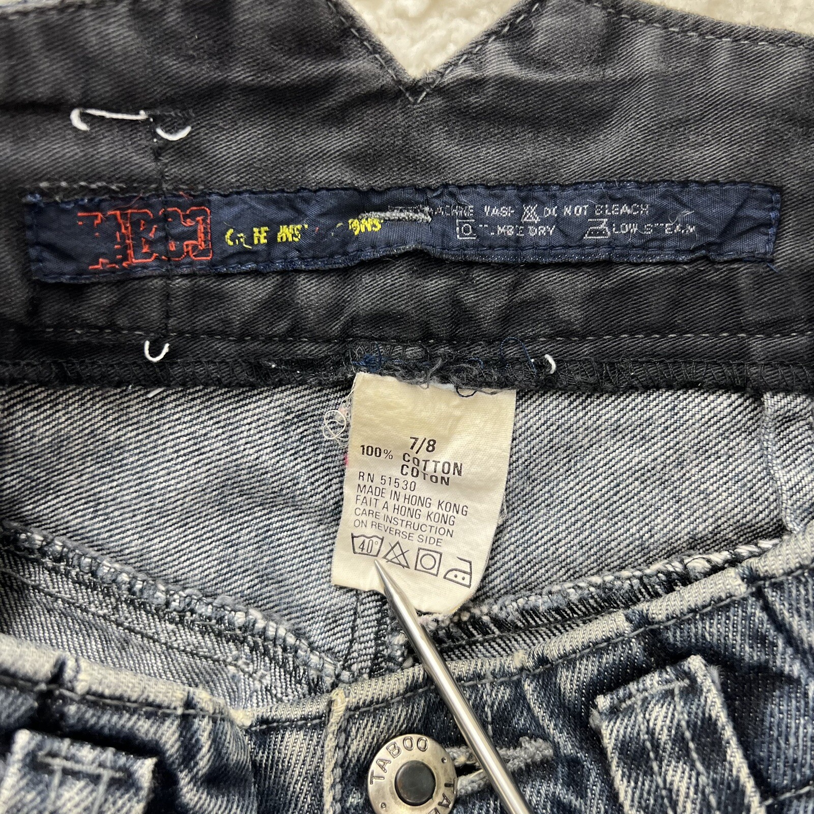 Vintage Taboo High Waisted High-Rise Tapered Leg Denim Mom Jeans Size 7/8