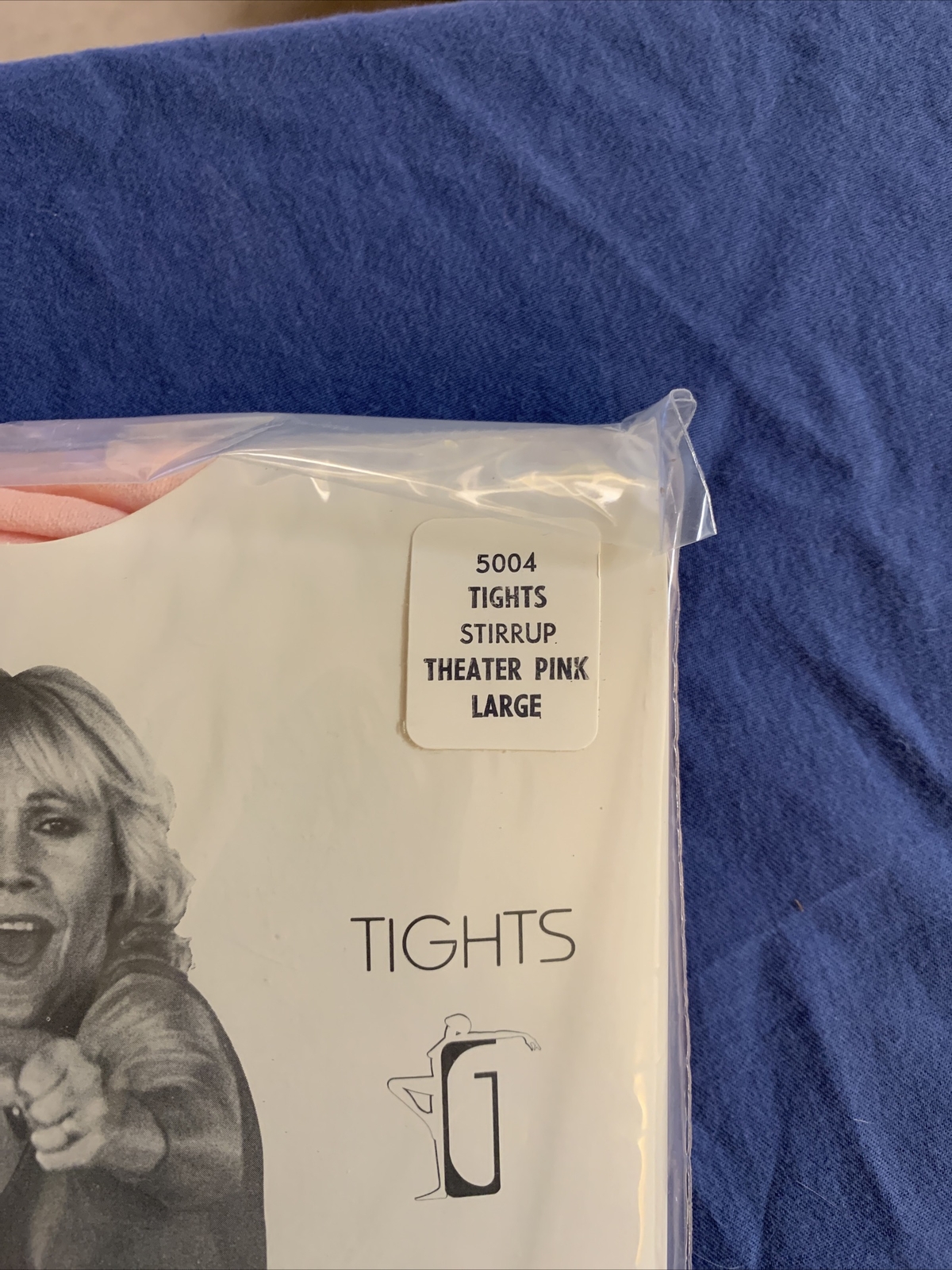 Vintage 1980s NOS Gilda Marx Flextard workout wear Tights stirrup Theater Pink L