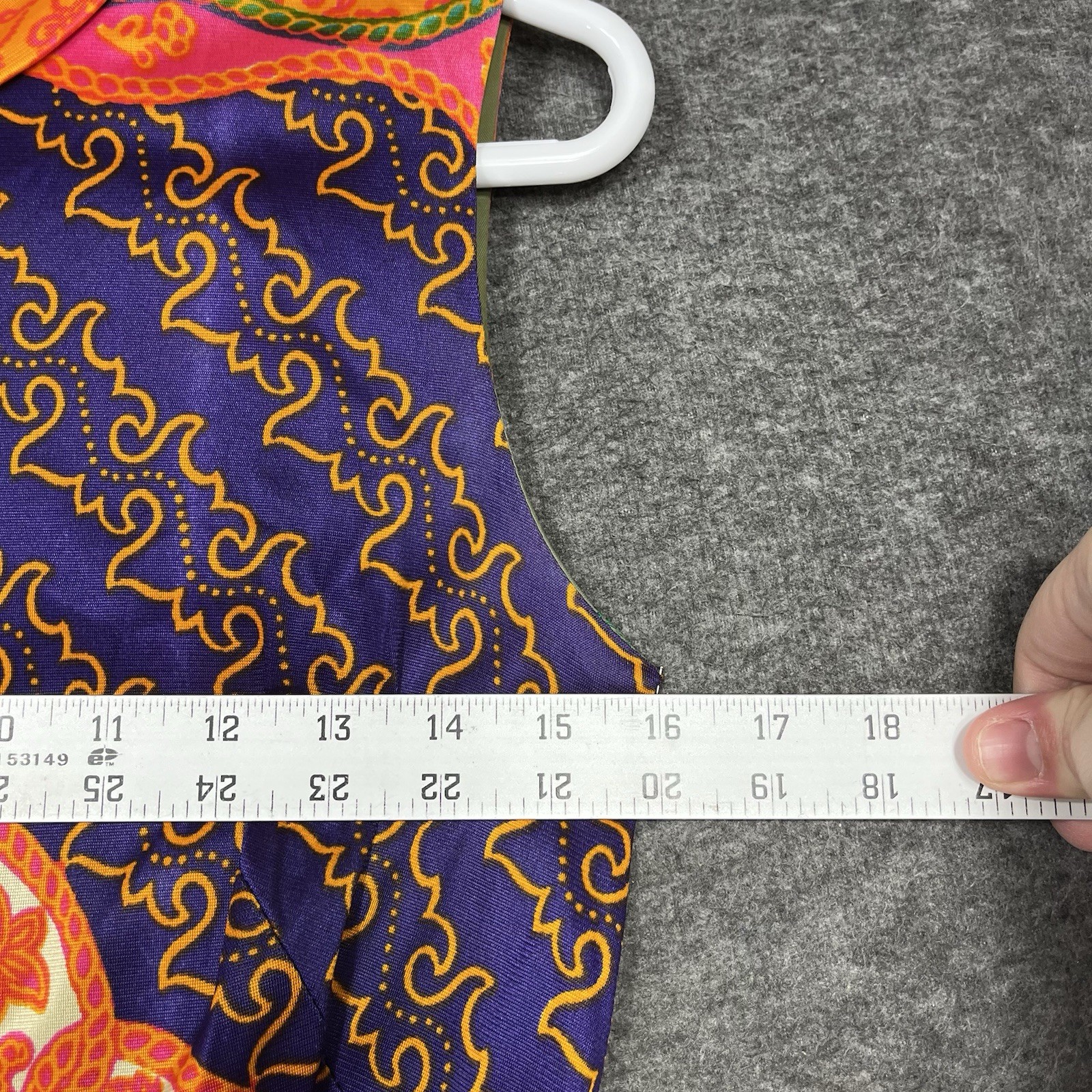 Vintage H/B Jrs of California Maxi Dress Size XS Psychedelic Mod Hippie 60s 70s