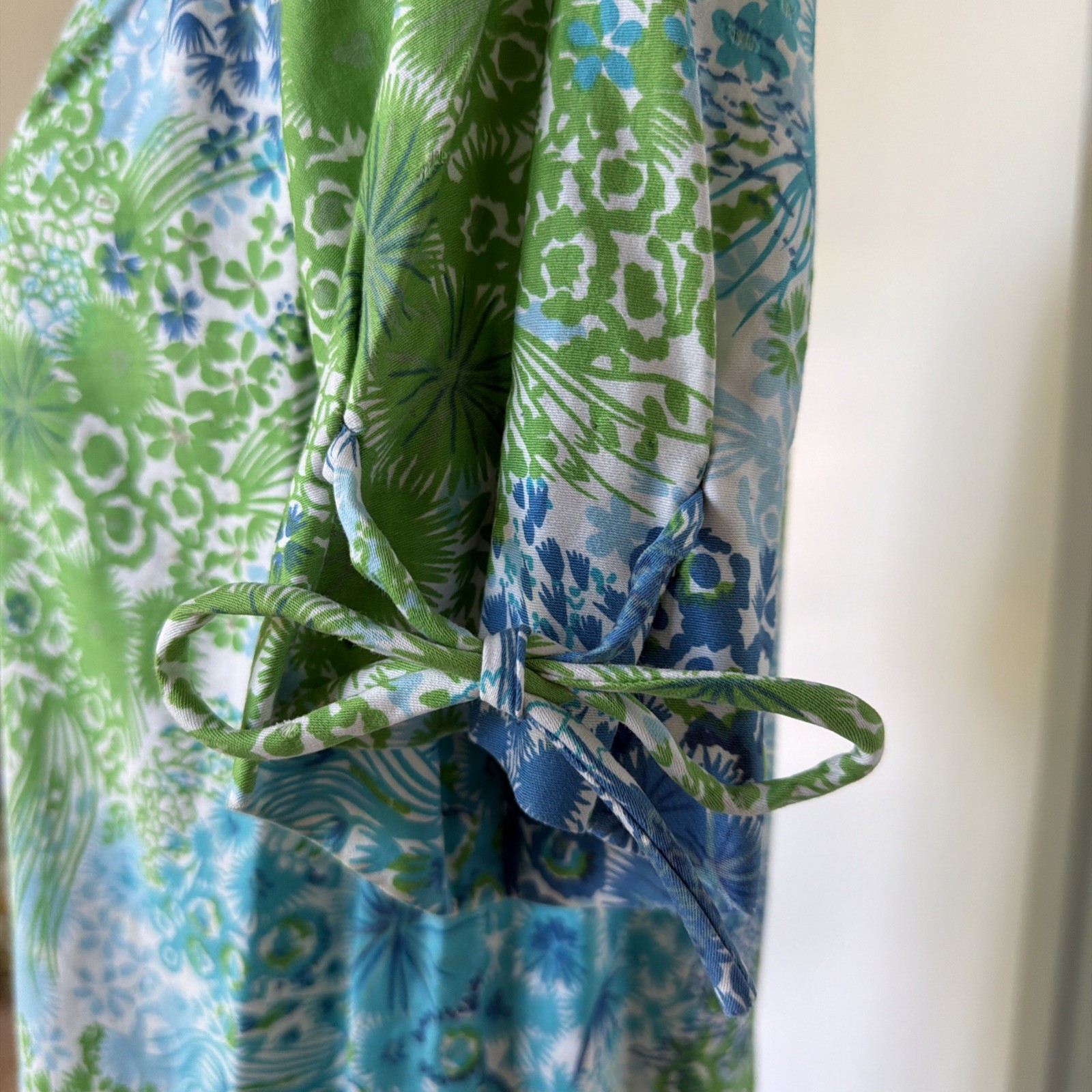 Vtg 60s Paradise Hawaii Orange Floral Tropical Hawaiian Dress L