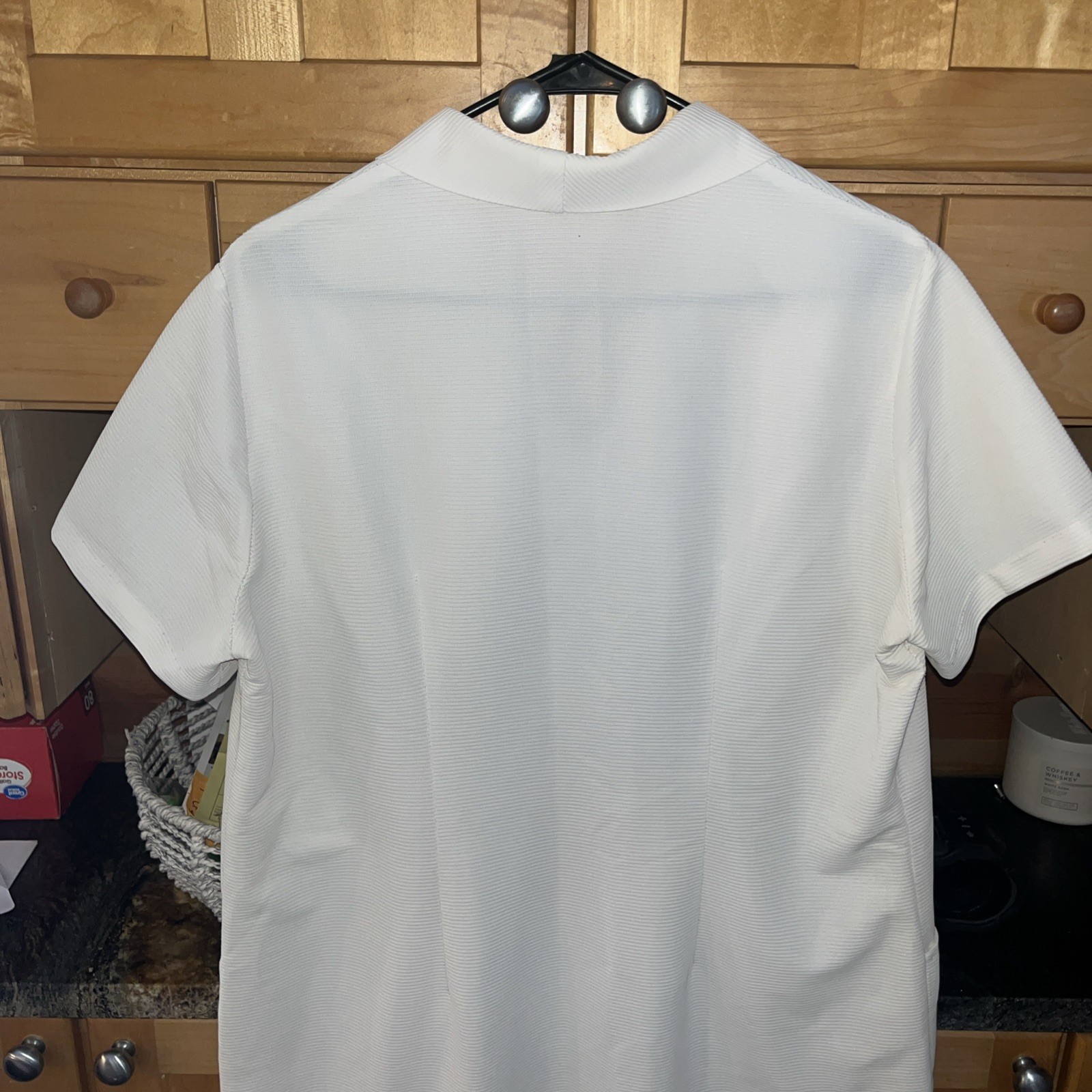 NURSE White 1/2 Button Dress 2xl Point Collar, Pockets Short Sleeves Ratched VTG