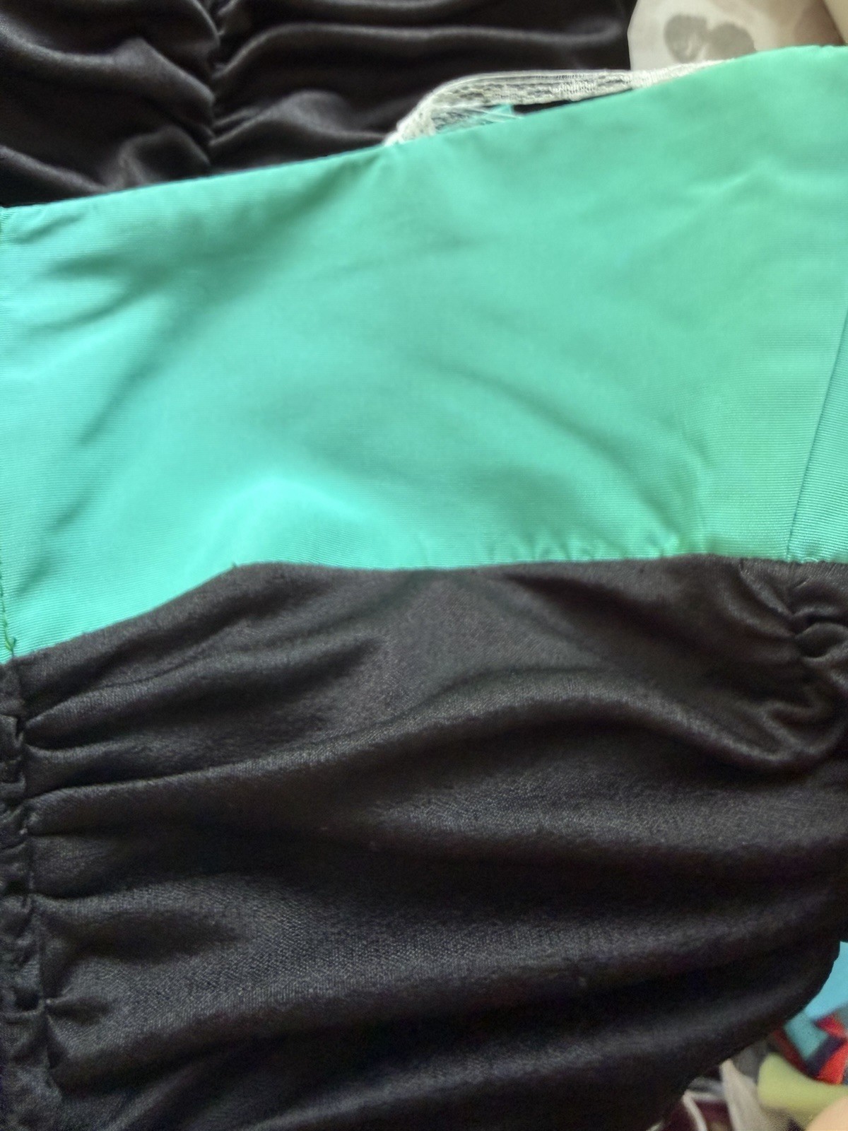 Vintage 1980s Climax David Howard Ruched Maxi Dress Dramatic Bolero Black Green