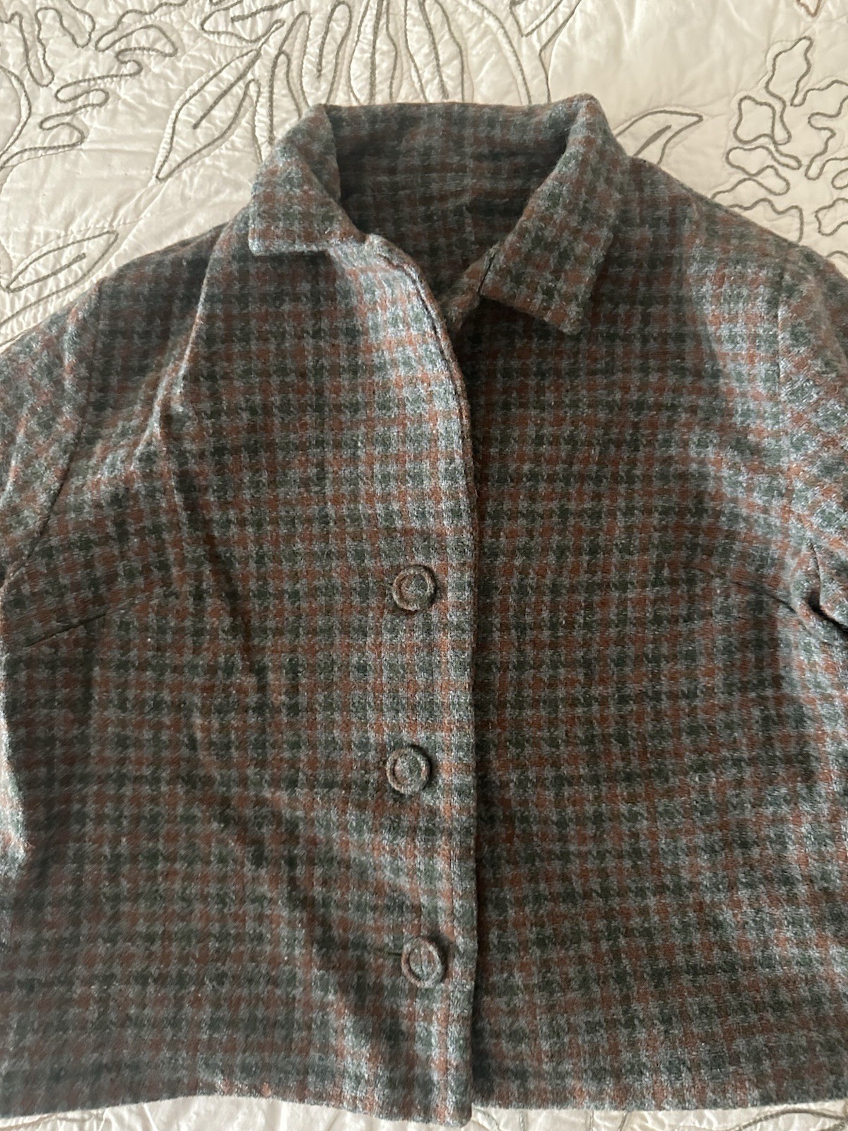 Vintage Dutchmaid Women’s Plaid Wool Skirt/Matching Cropped Jacket Ephrata, Pa