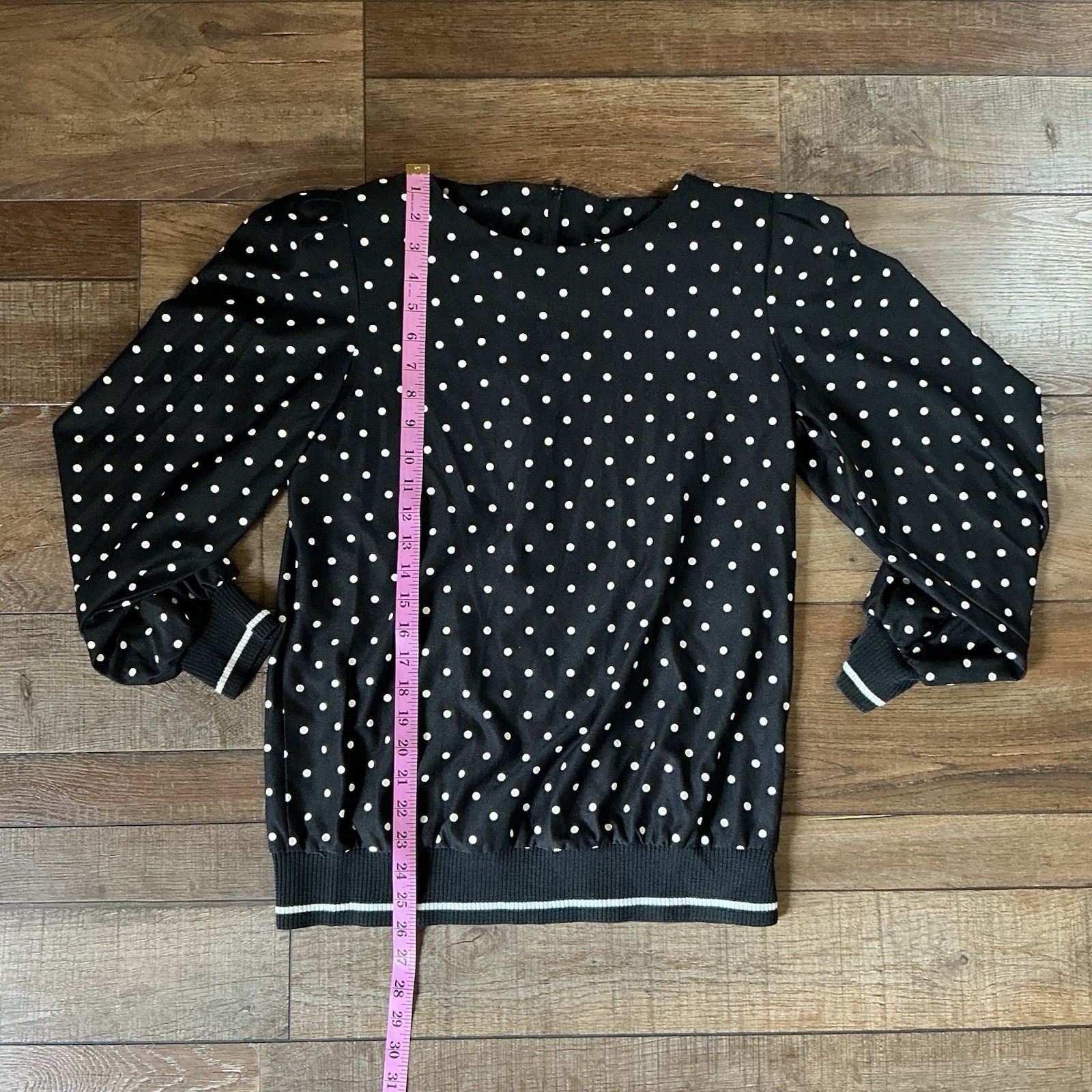 VINTAGE Size 16 – Damon Dress Polka Dot 2PC Suit Top Skirt USA Made Womens #2708