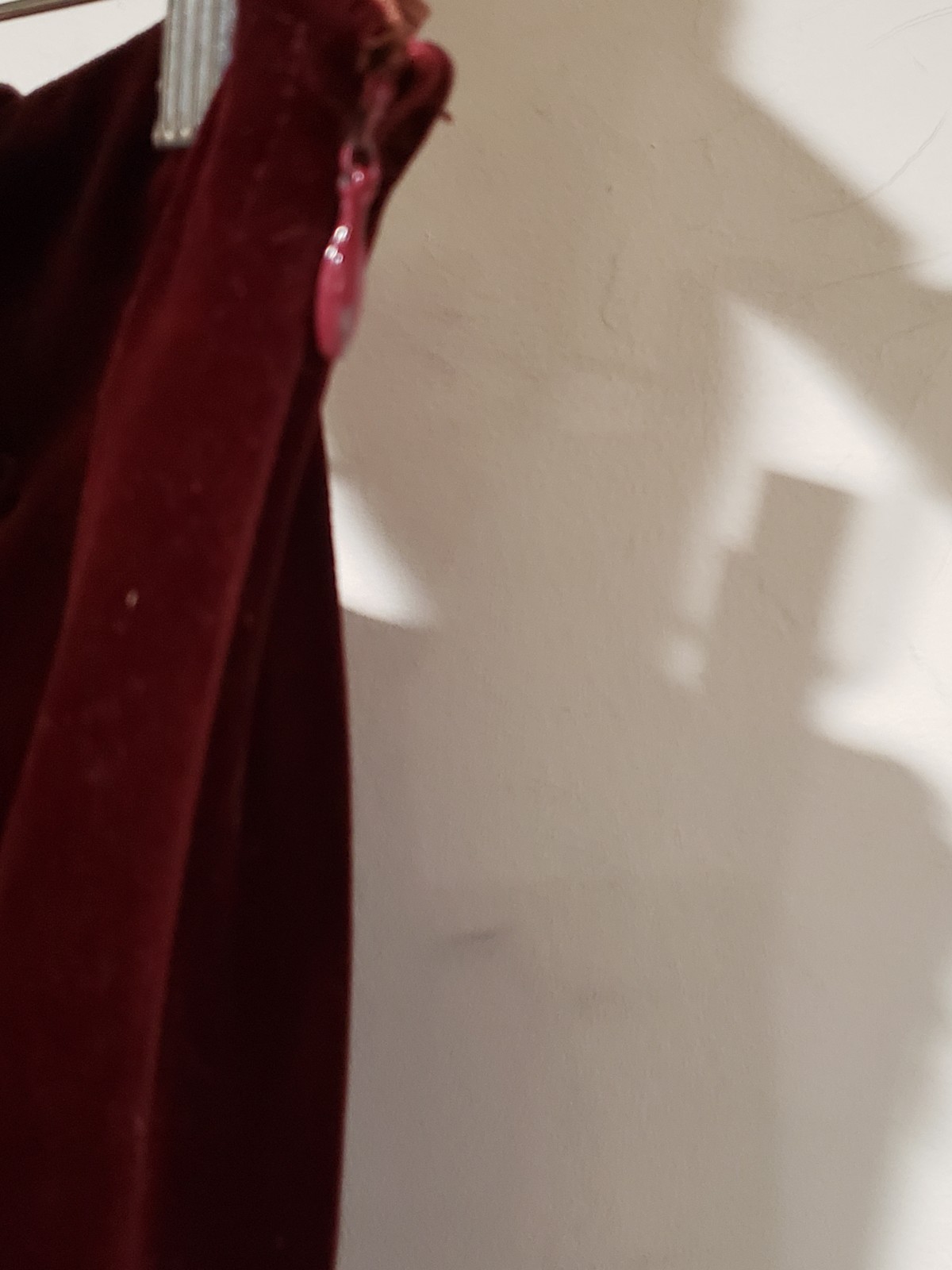 Vintage 1970s Ah! Austin Hill Full-Length A-Line Velvet Evening Skirt Sz 16 Wine