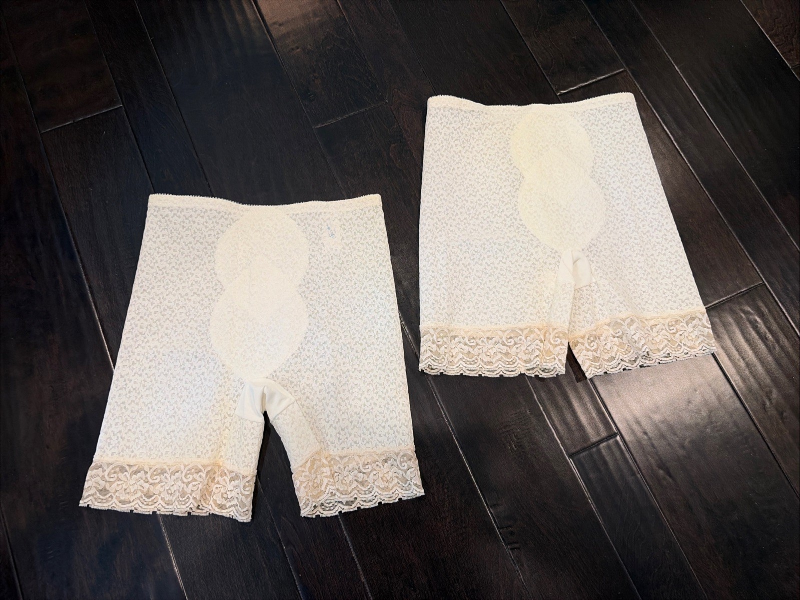 Vintage Renette Foundations Panty Girdle Size XL Textured Fabric w/ Lace Trim 2