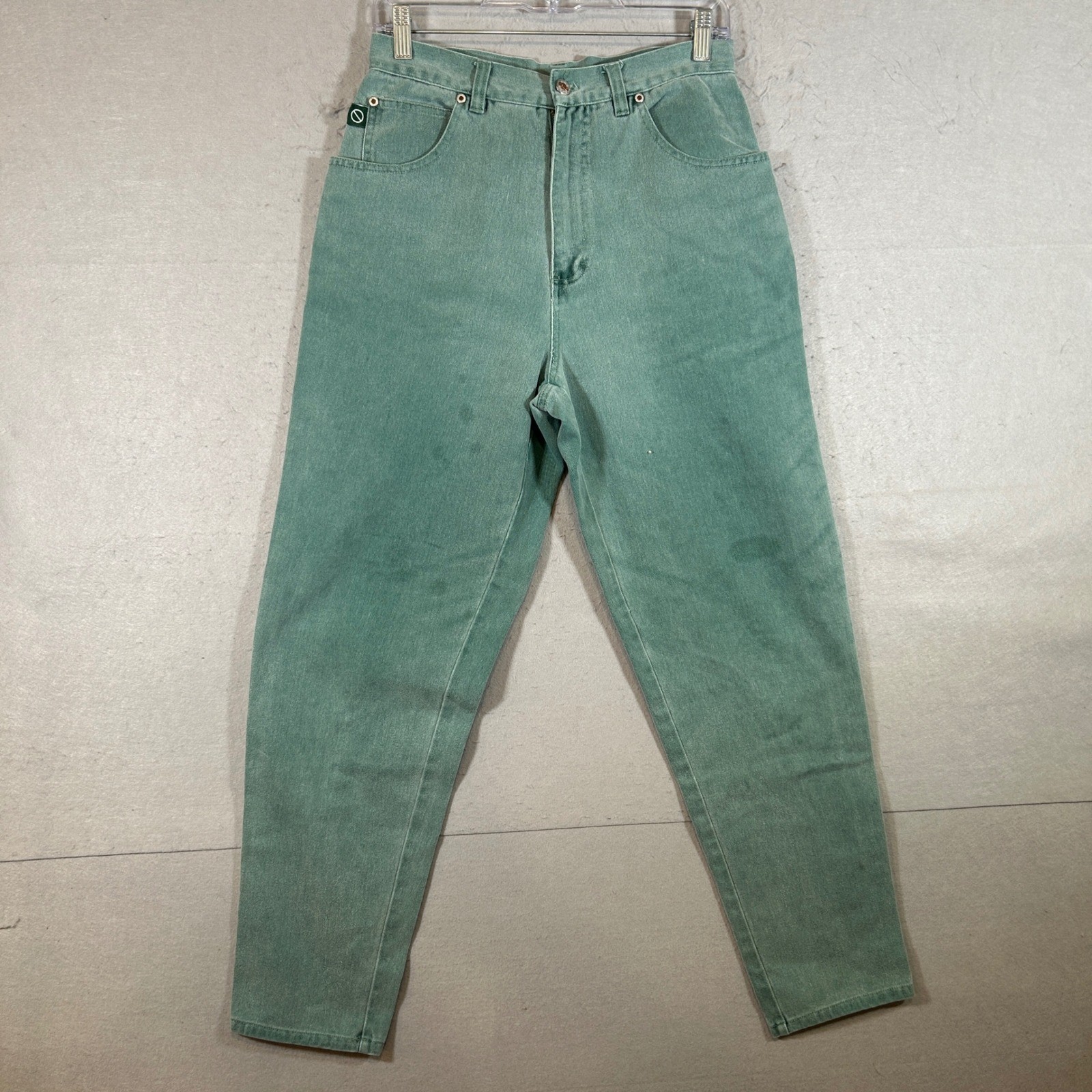 Vintage No Excuses Size 11/12 Green Mom Jeans High Waisted