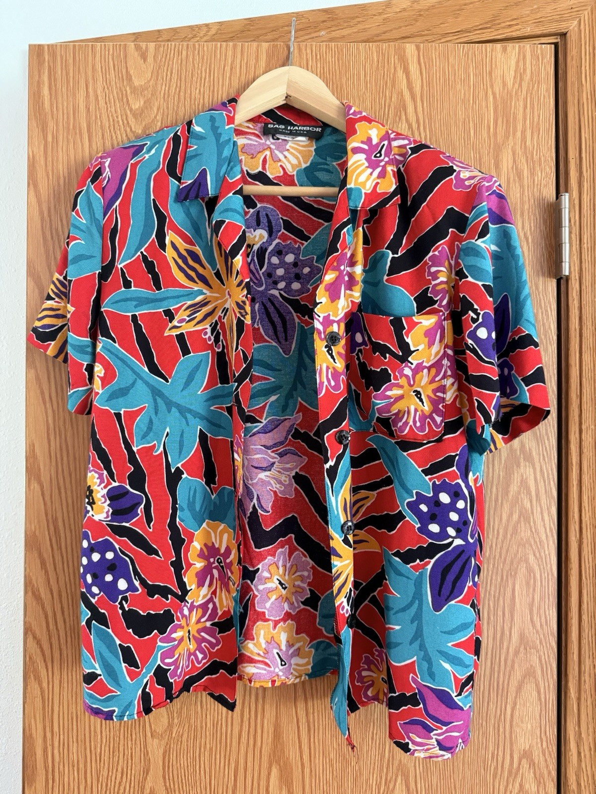 Vintage 80s/90s Sag Harbor 2-Piece Abstract Floral Short Set