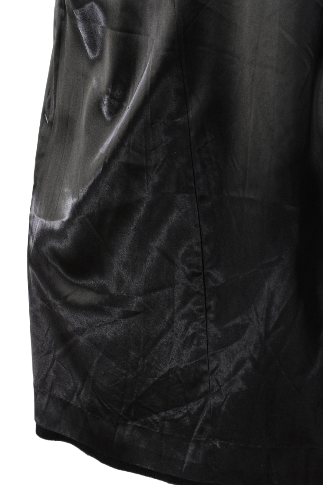 50s Vintage Womens S/M Black Wool Dress Coat Velvet Trim Fairmont Fashions