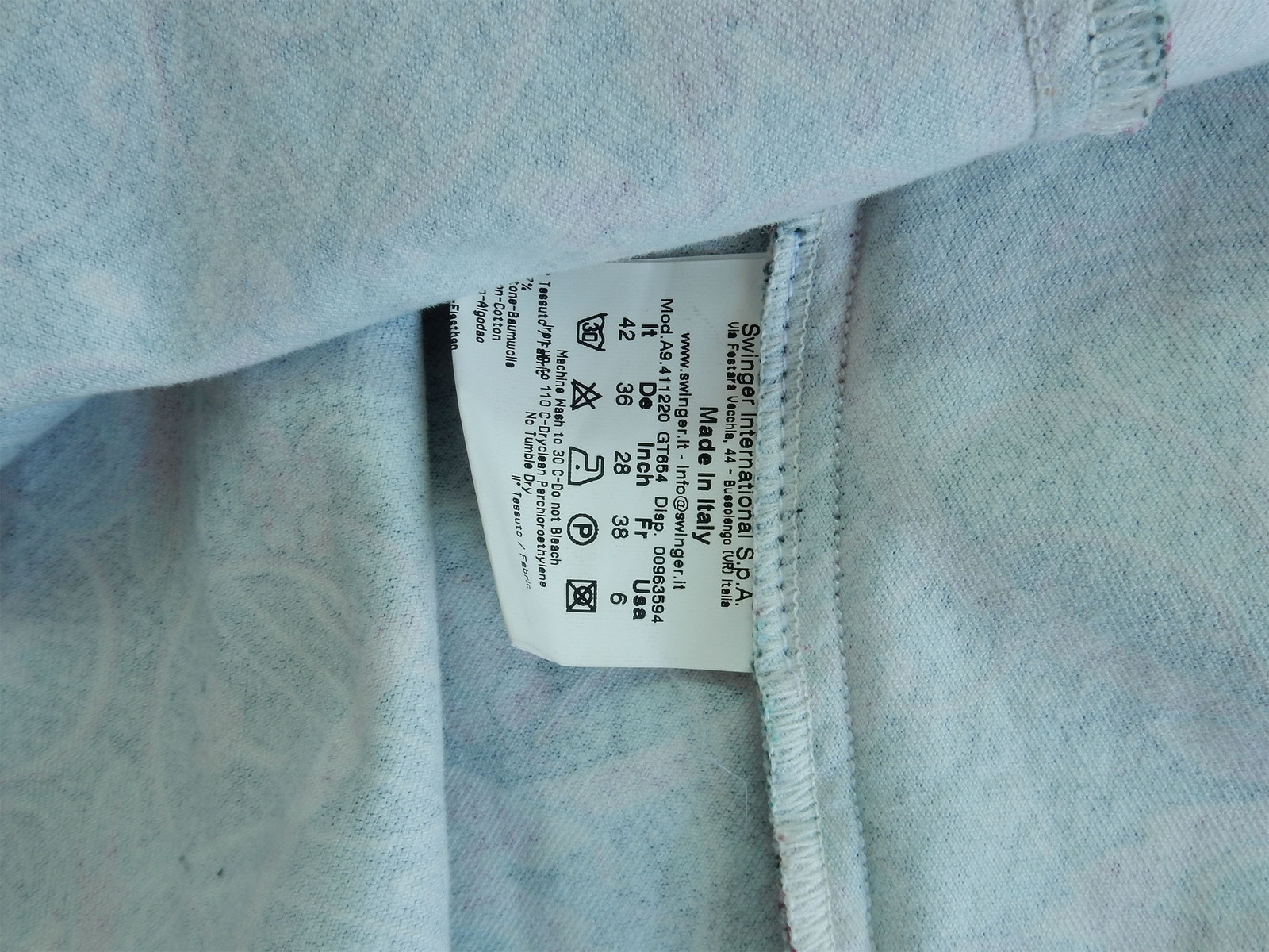 BYBLOS BLUE VINTAGE SKIRT SKIRT COTTON