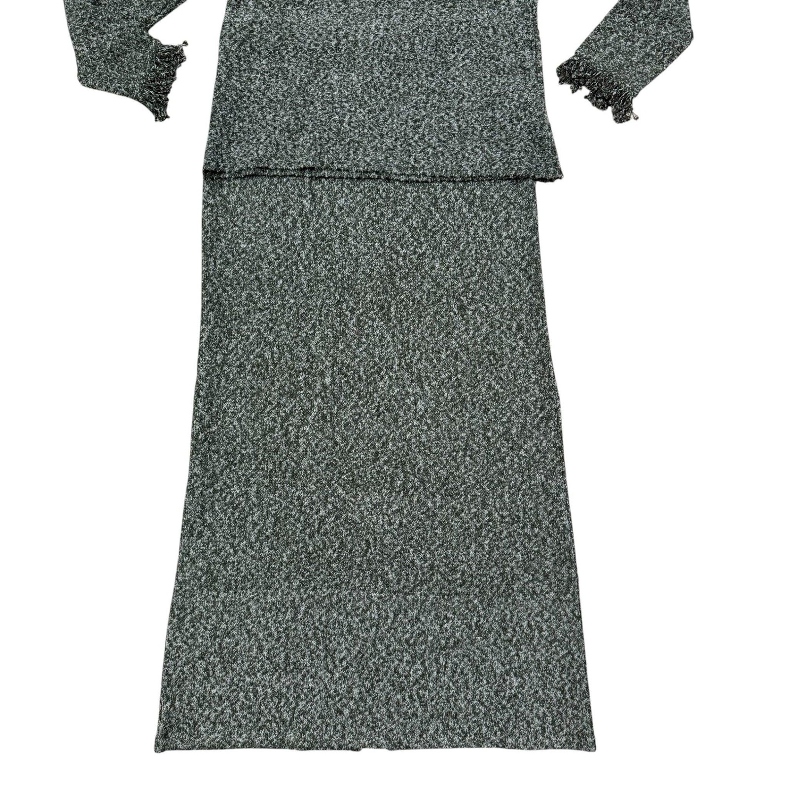 Vintage 90s Two-Piece Knit Long Skirt Set Size Medium