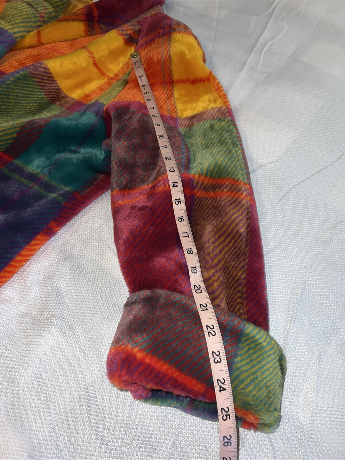 Spiegel Vintage Multi-Color Missy Santa Fe Style Coat Acrylic Boho Aztec SZ XL
