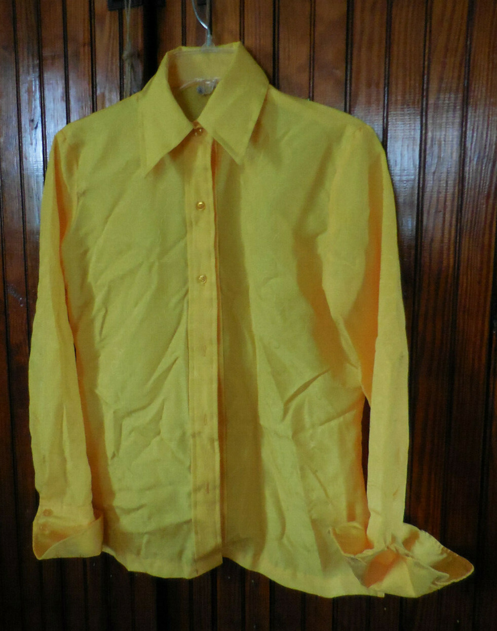 Vintage Saks 5th Avenue Yellow Blouse Shirt, Size 12 but fits like a small