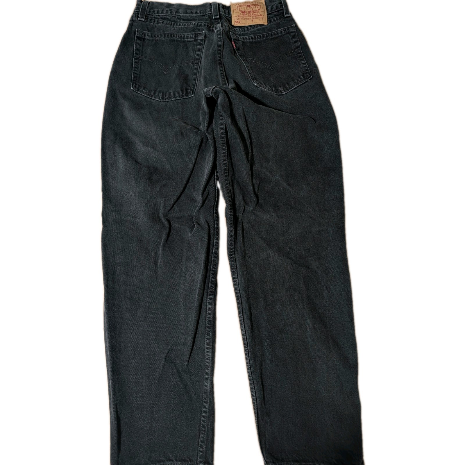 Vintage 1993 Women’s Levi’s 560 Black Denim USA Brownsville, Texas Size 29 X 29