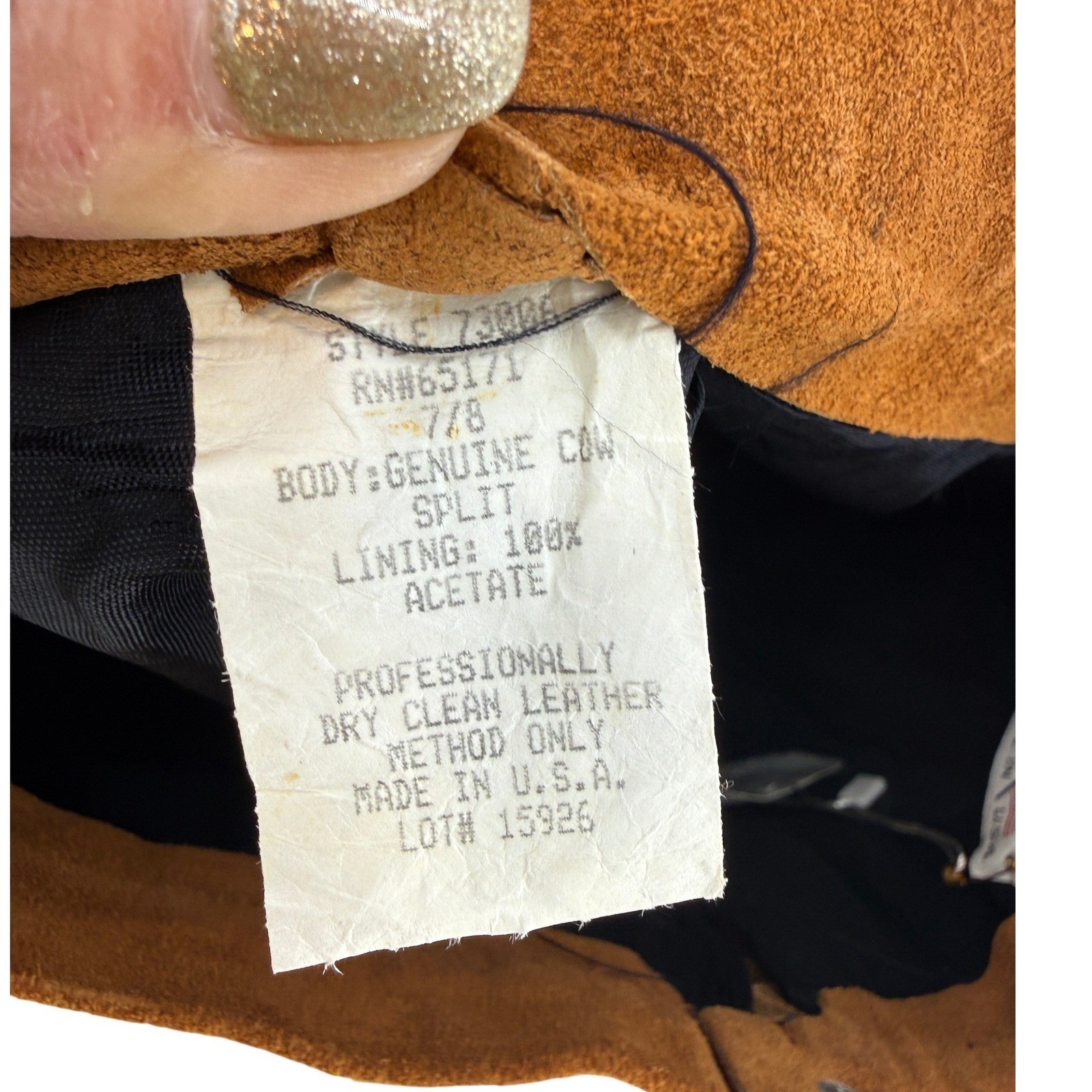 Phoenix Vintage 80’s Brown Suede Leather Mini Skirt Western Made in USA Cowgirl