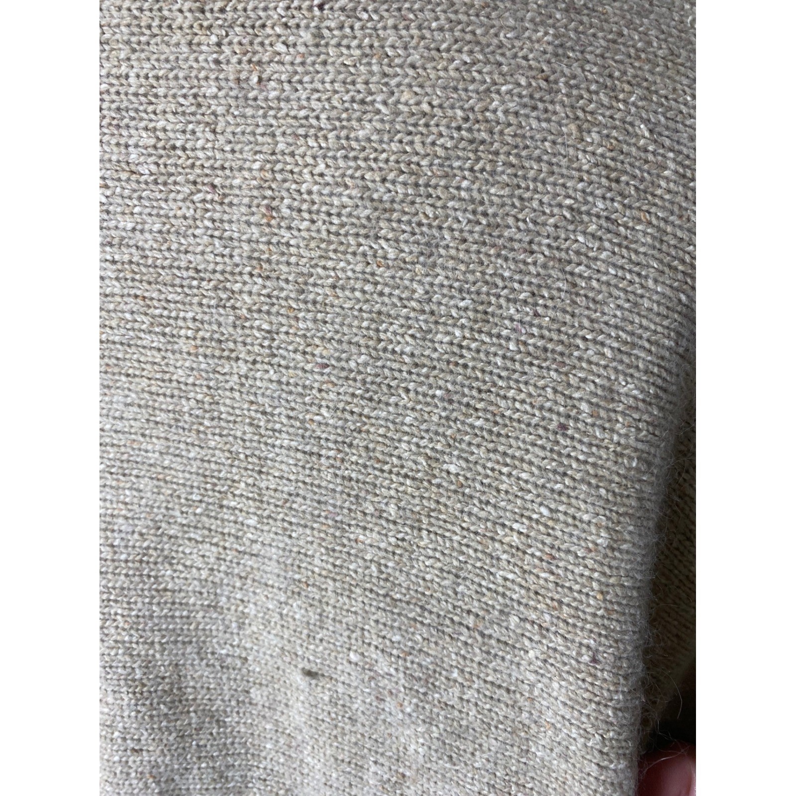 Cedars Vintage Silk Blend Beaded Sequin Sweater Tan Gold Embellished Womens L