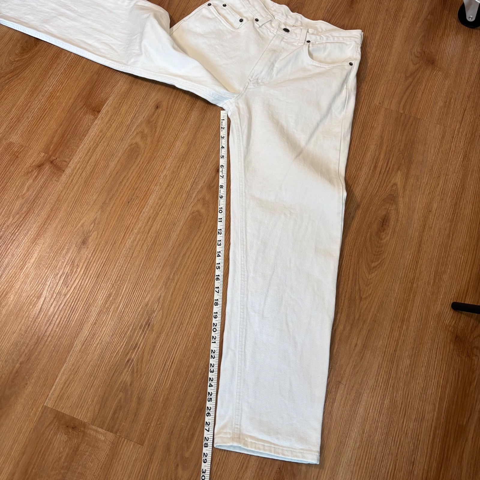 VTG Gap Jeans Loose Fit 90s Women’s Sz 26 White Made in USA Coastal Minimalism