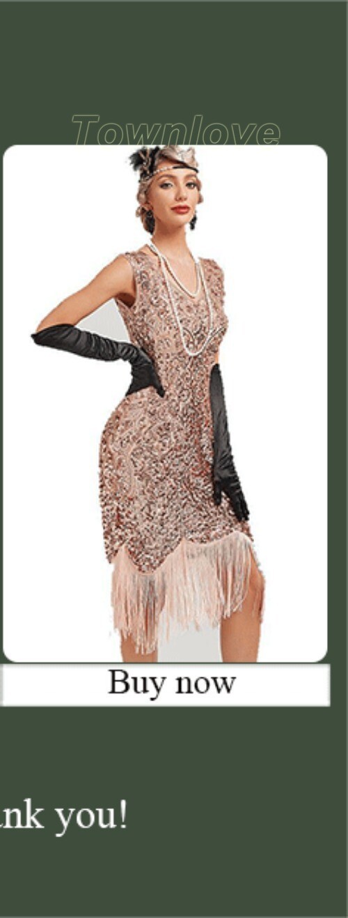 1920s Flapper Dress Women’s Slim Fit Sequin Tassel Vintage 20s Party Dress Skirt