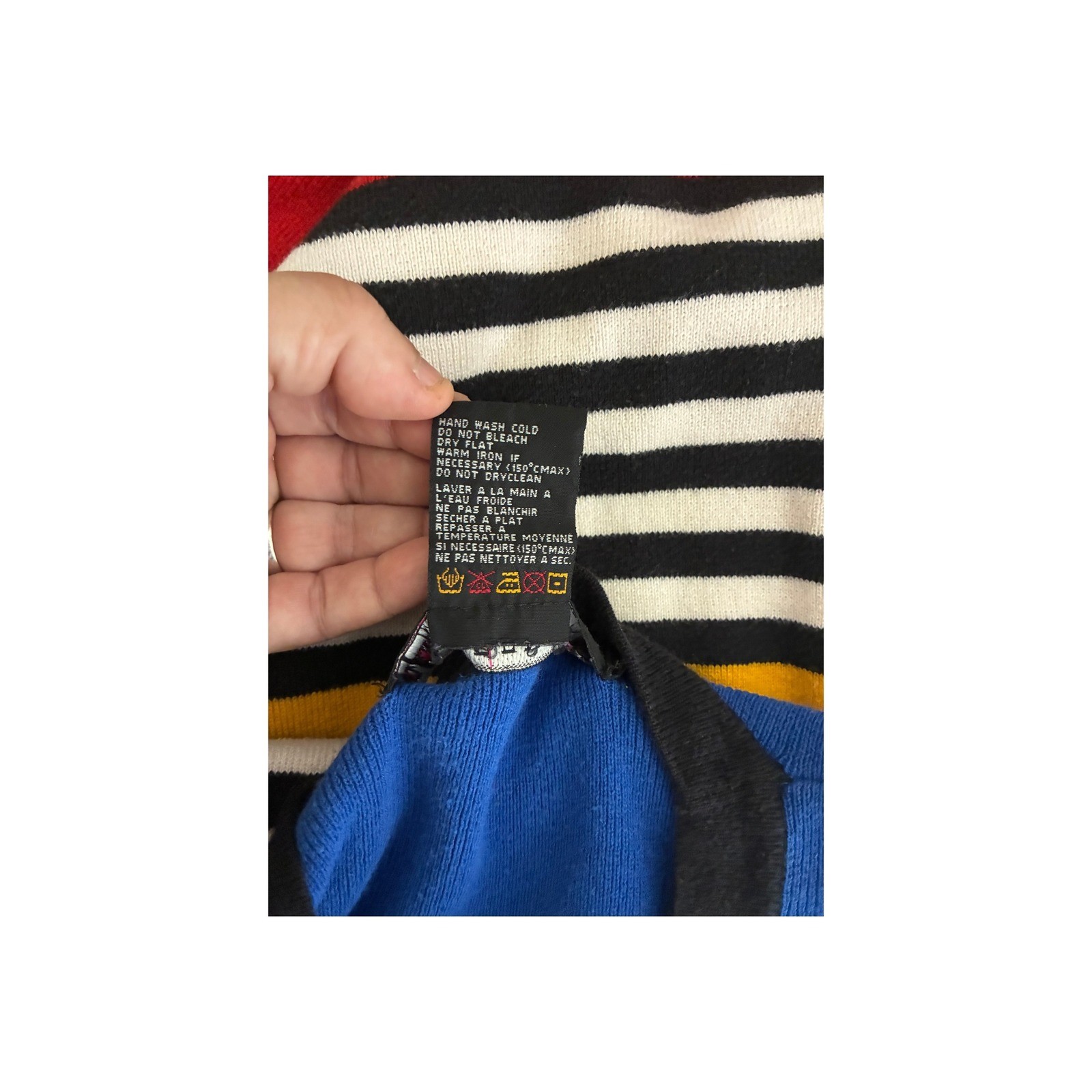 Vintage – I.B. Diffusion Multicolor Striped Sweater – L – Colorblock 90s Y2K top