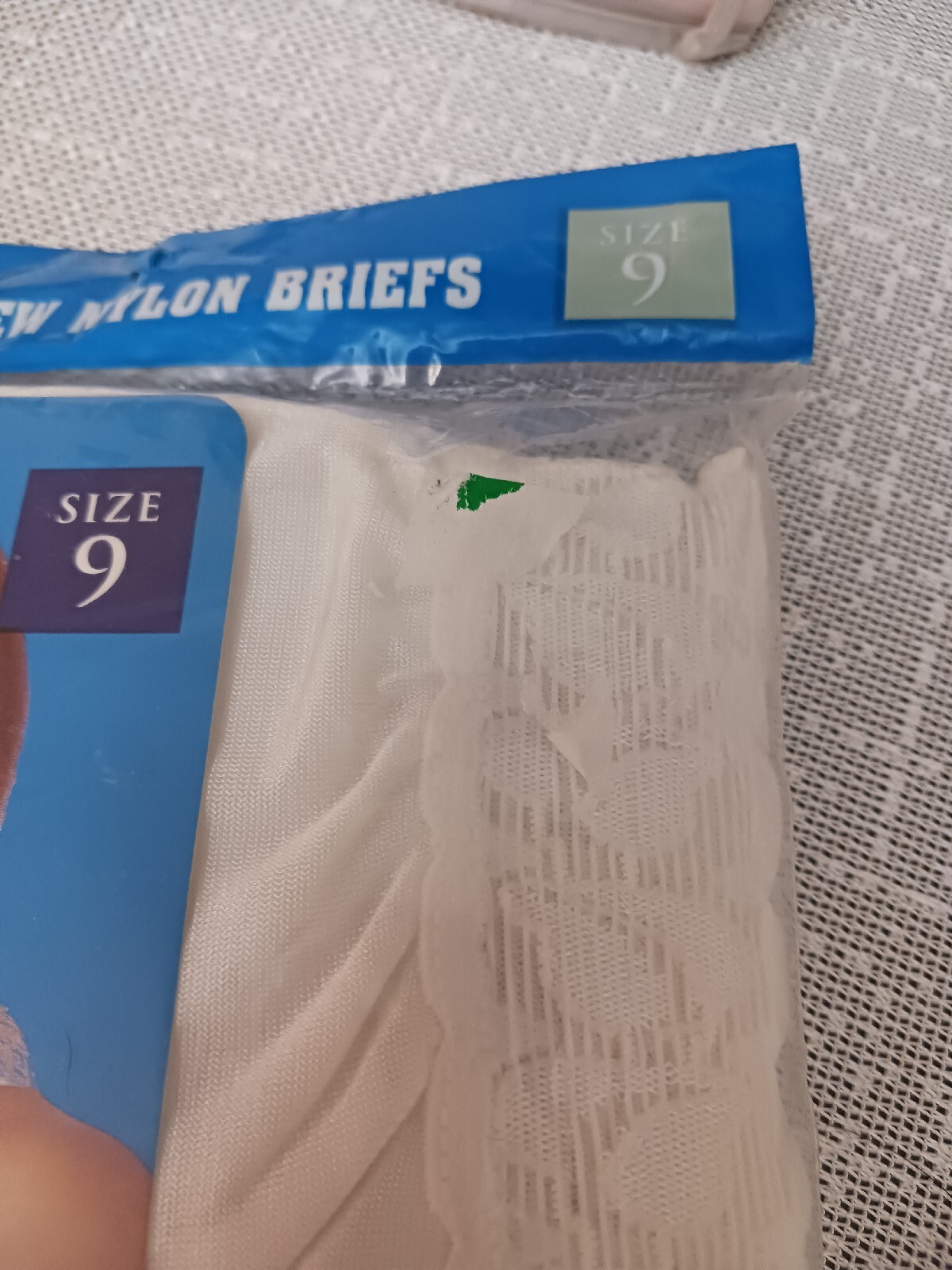 Vintage Ashley Taylor Nylon Sissy Pantie White Lace Waistband XX-Large 9