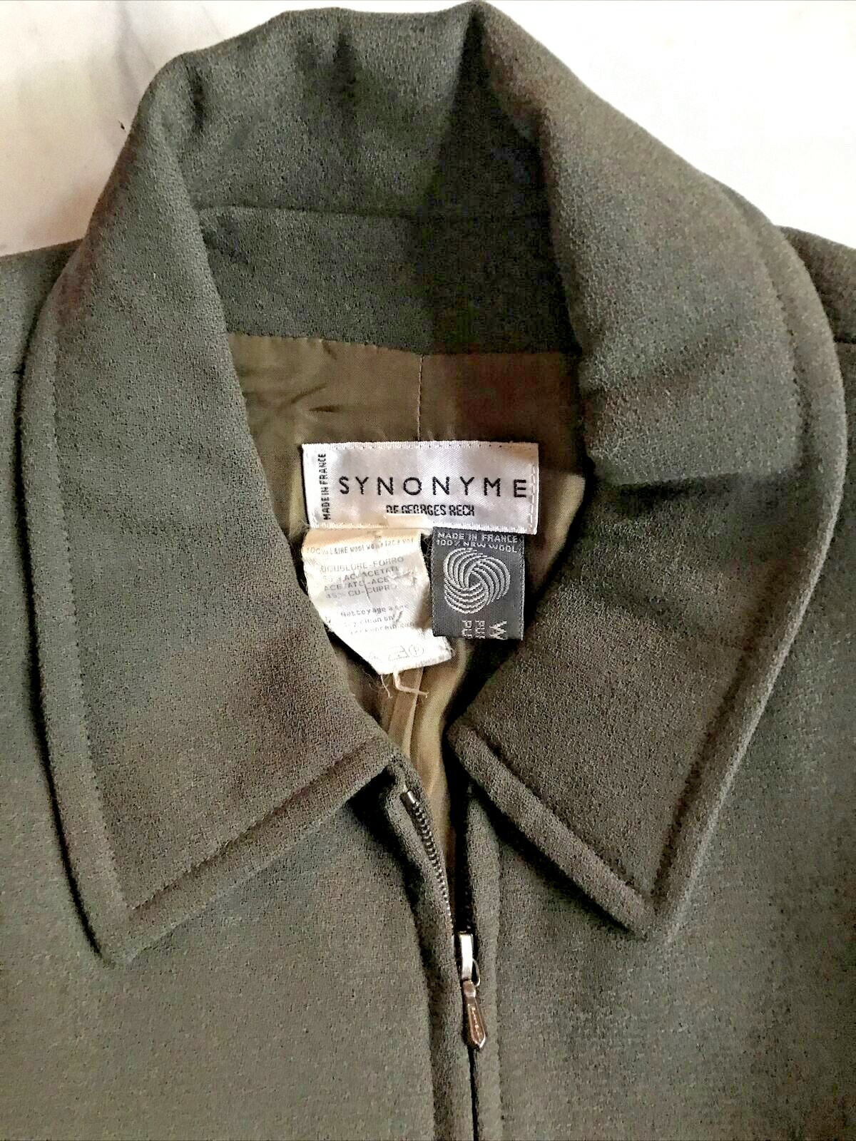 synonyme de georges rech made in france vintage New wool blazer EU 38