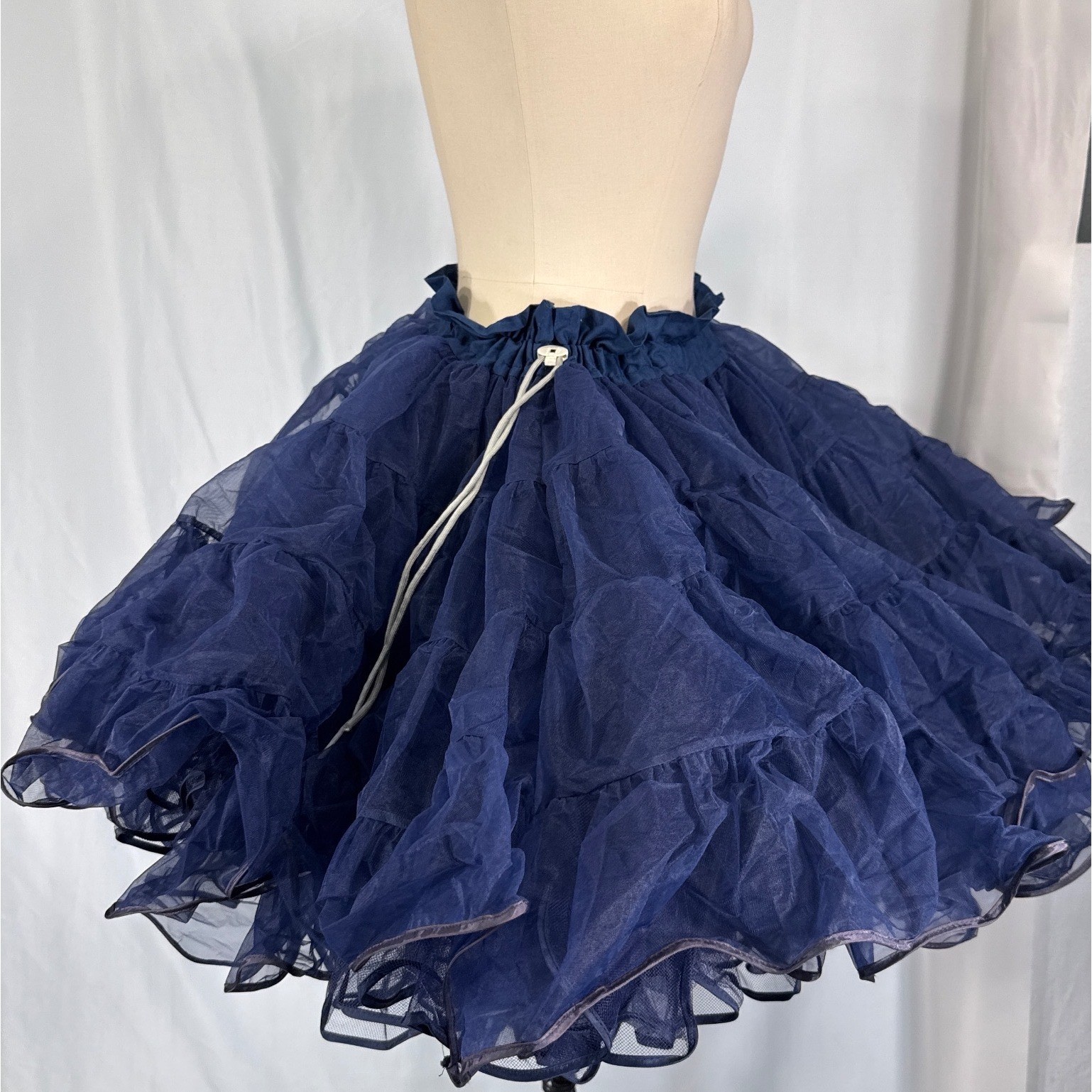 VTG Partners Please Malco Modes Navy Blue Petticoat Square Dance Crinoline 565 S