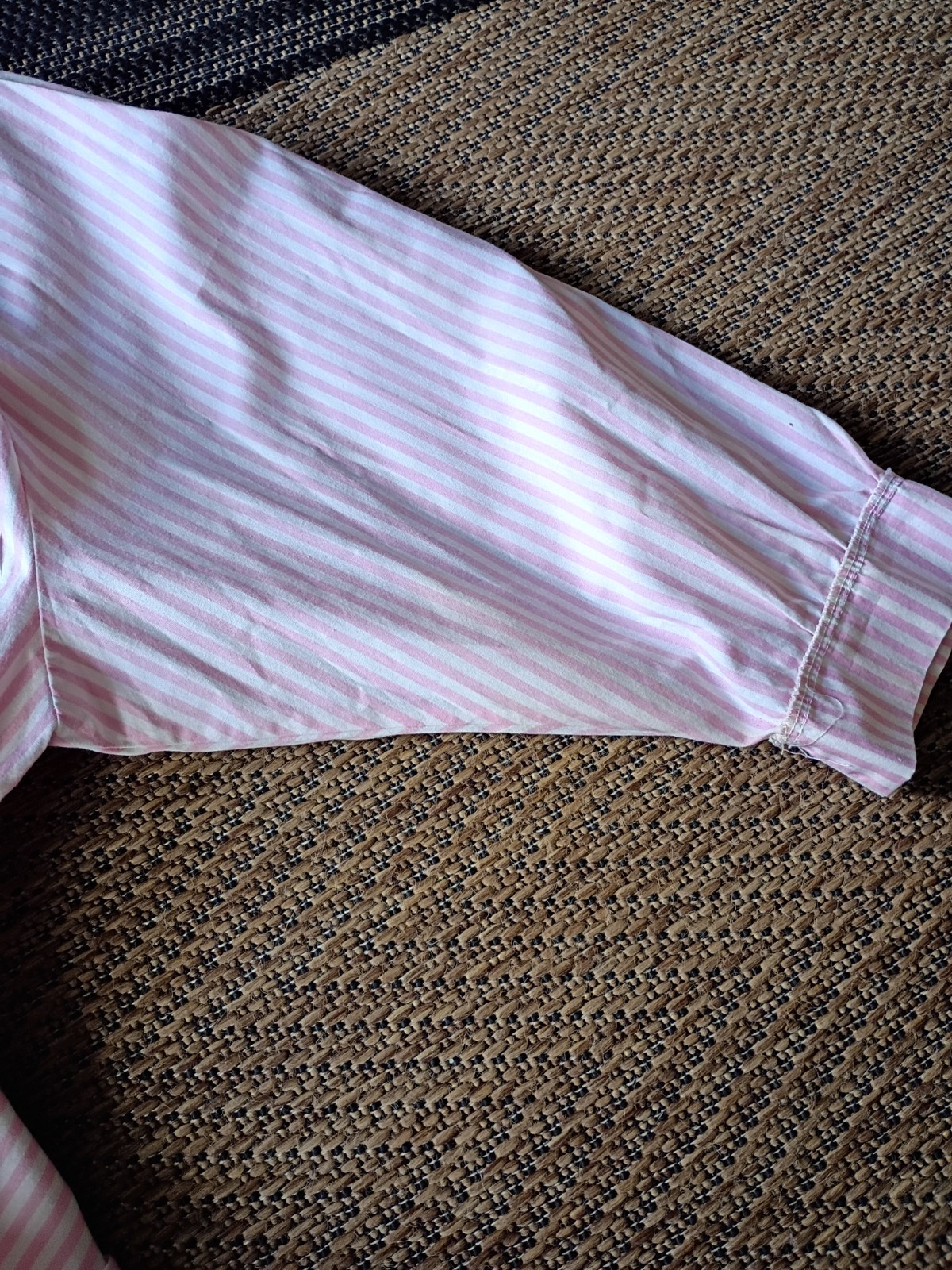 Women’s Vintage Size 11 or XL, 80’s Pink Stripes Jump Suit W/ Belt Algo-Ettes