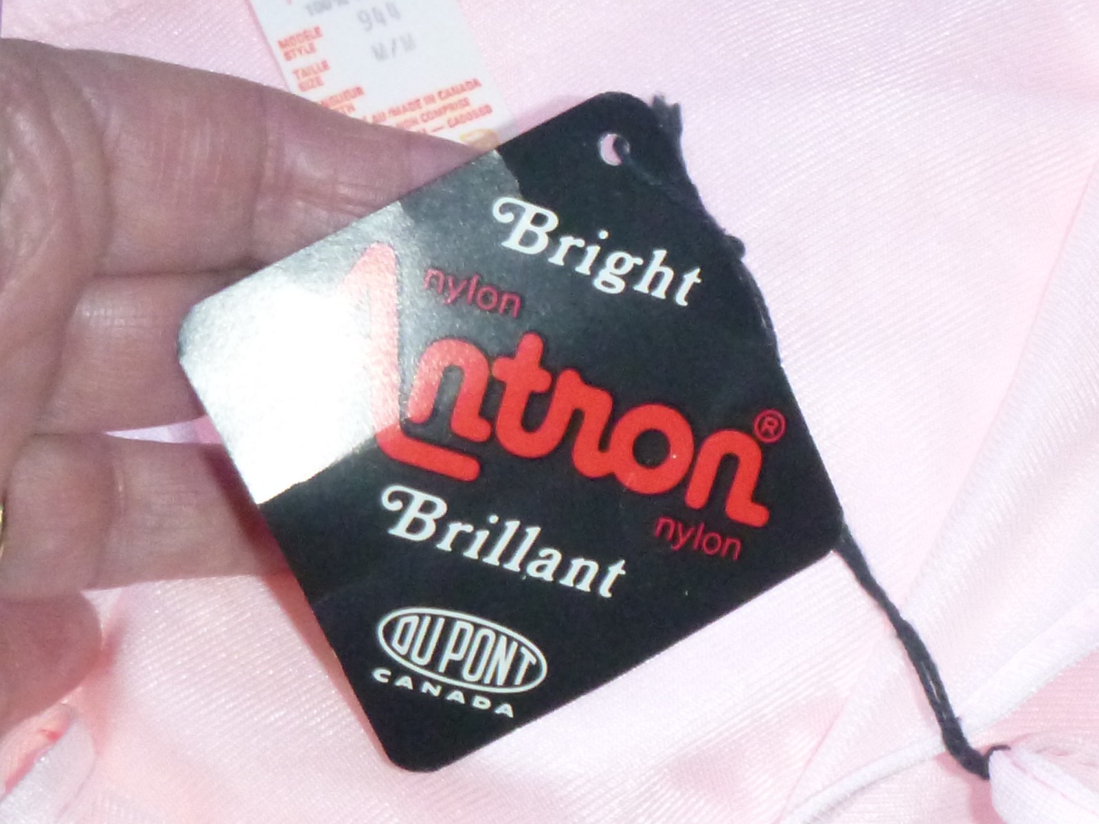 NOS Vtg Pink Lady 100% Antron Nylon Long Nightgown Modest Pale Pink Sz M