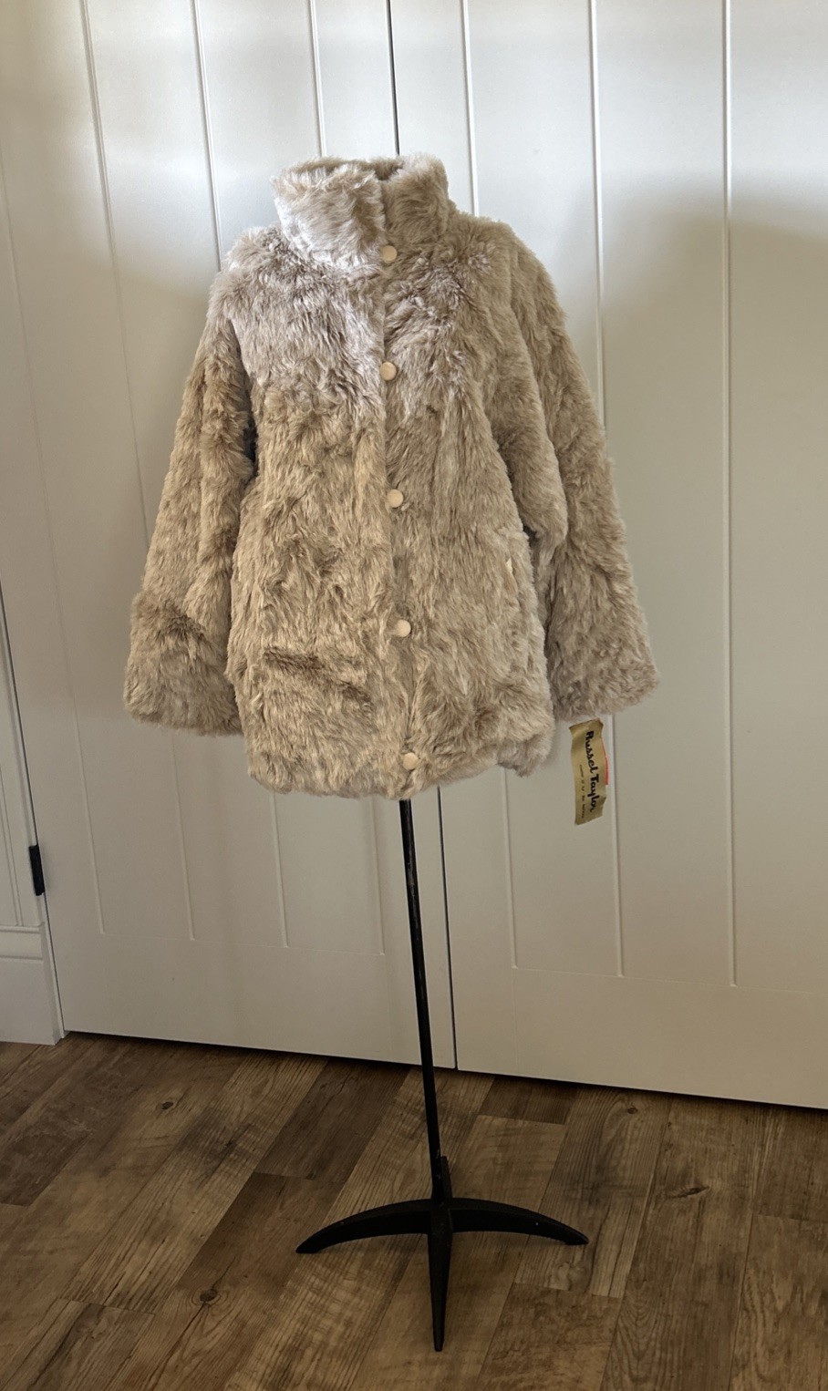 Vintage 1970’s Russel Taylor Faux Fur Reversible Jacket New With Tags Size 4