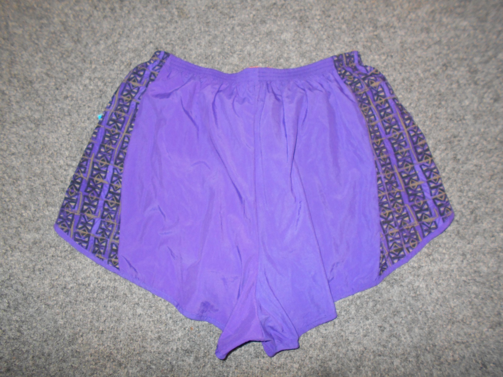 BROOKS NEW! W/TAGS VTG 90’S WOMENS XL JAVA SPLIT PURPLE FLASH RUNNING SHORTS