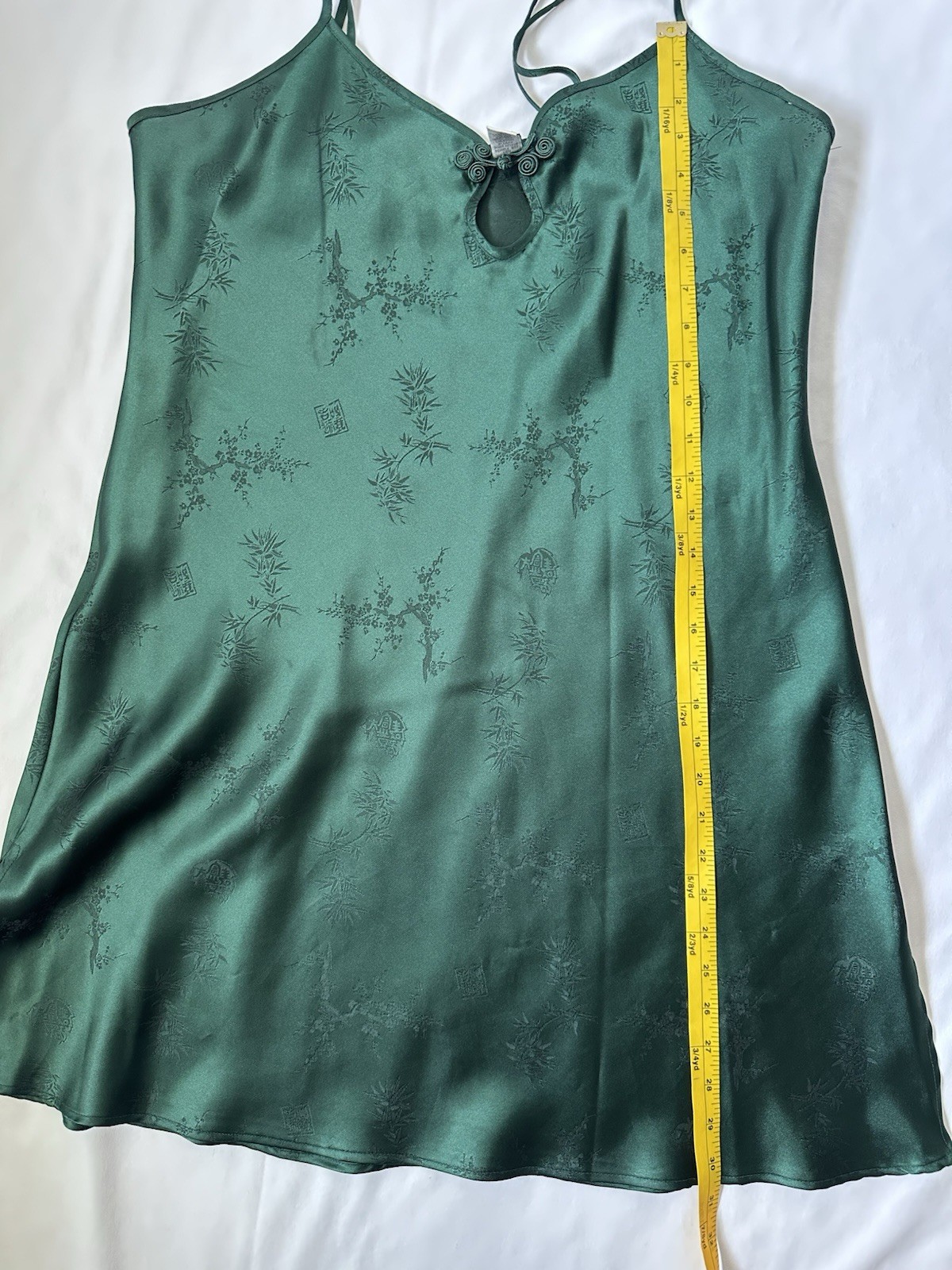 VTG Erika Taylor Intimates Green night gown mini Lingerie Size Large nightwear